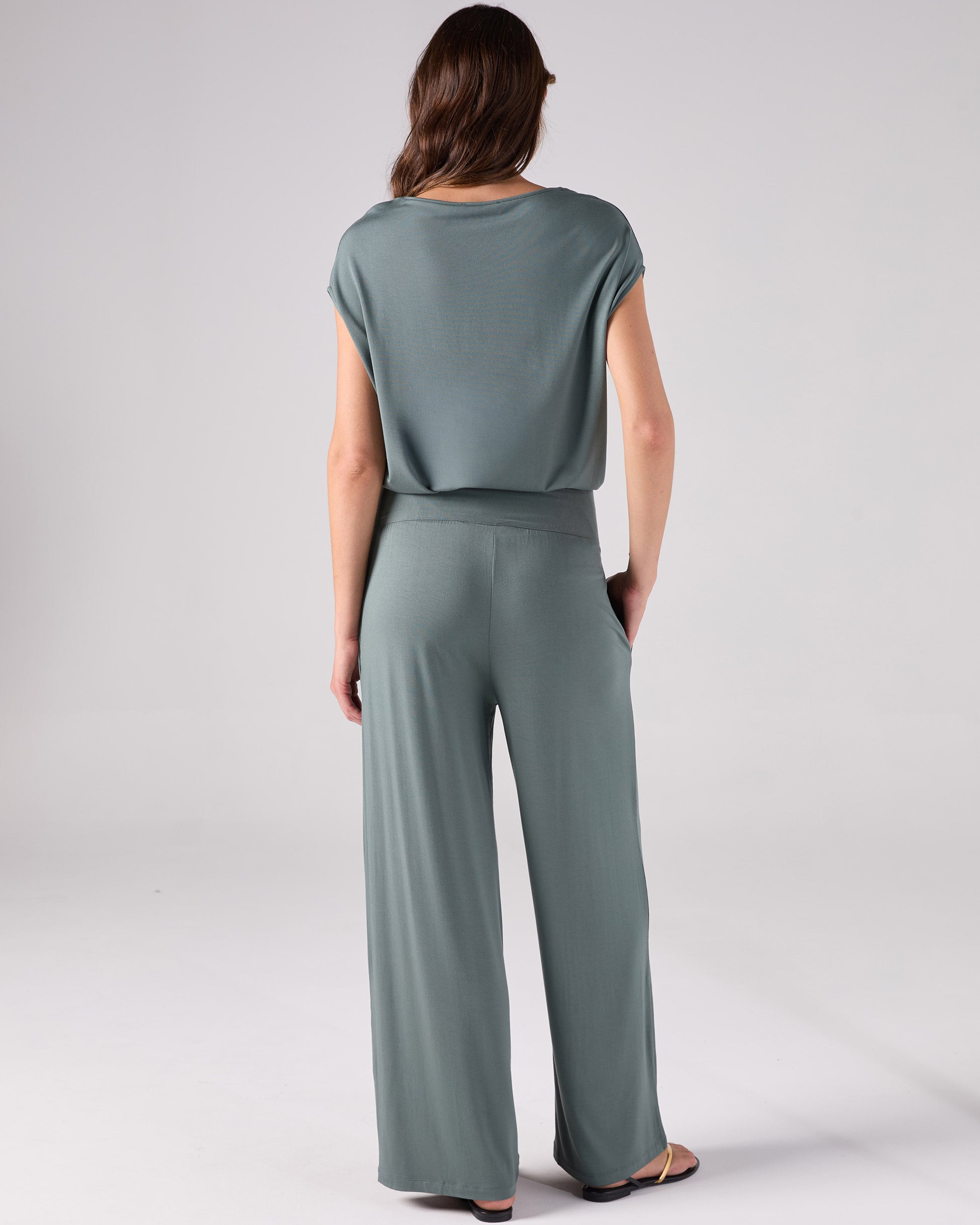 Nomad Modal Wide Leg Pant - Sage