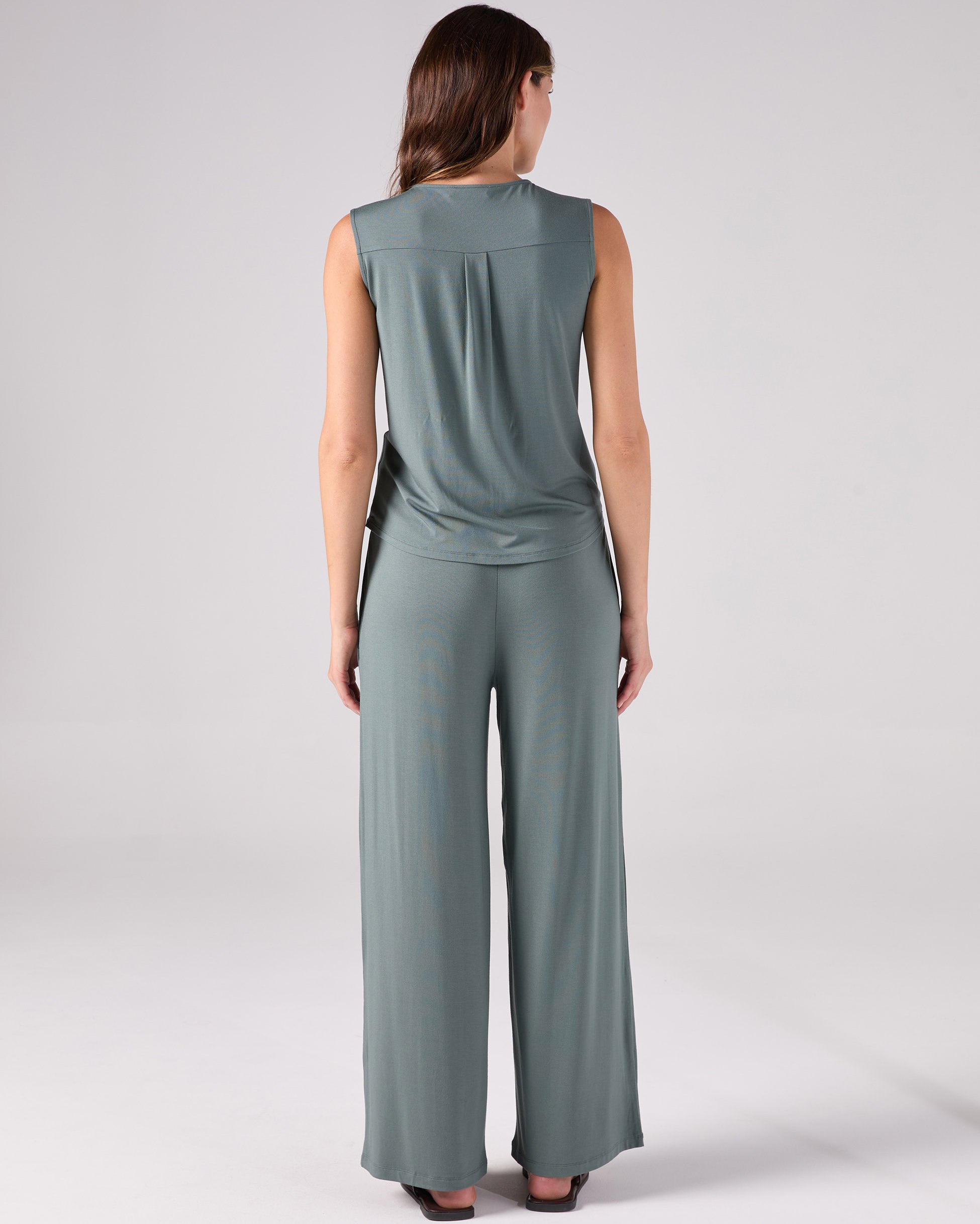 Athena Drape Top - Sage