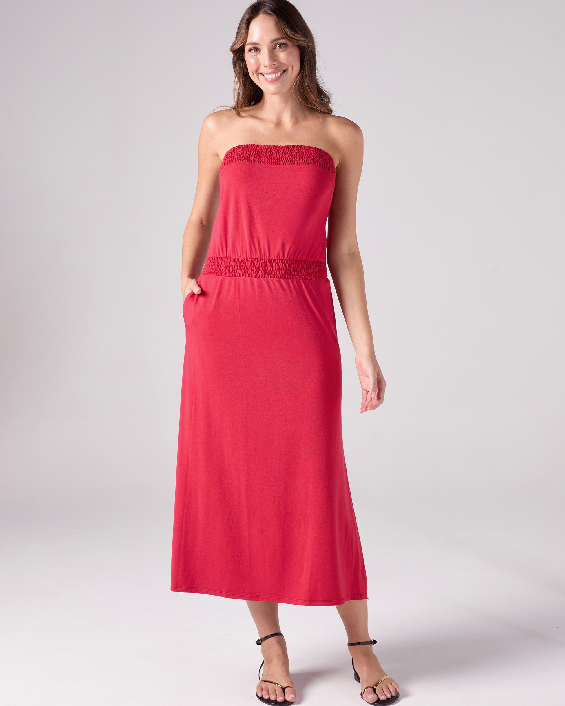 Byron Dress - Cherry
