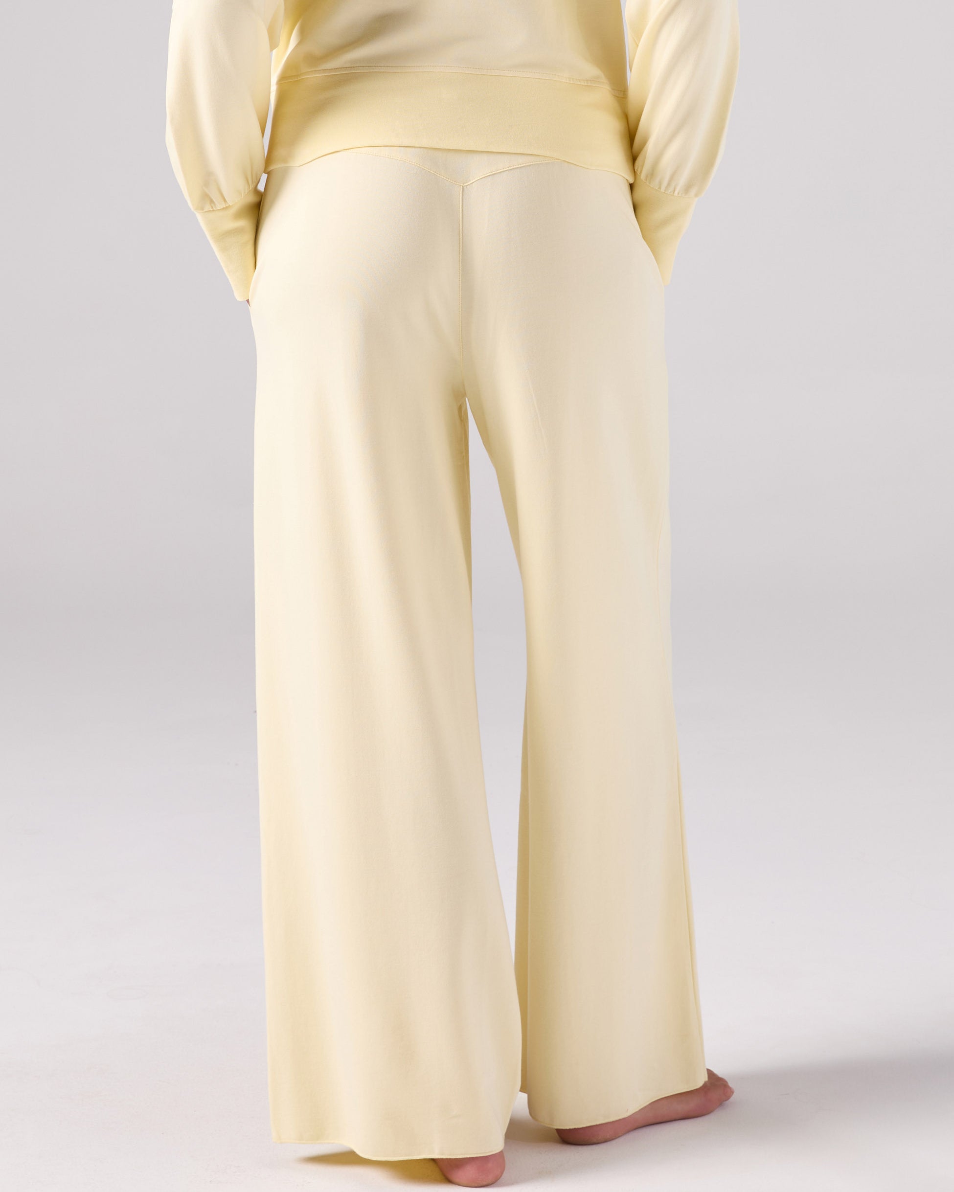French Terry Yin Sweat Pant - Pastel Yellow