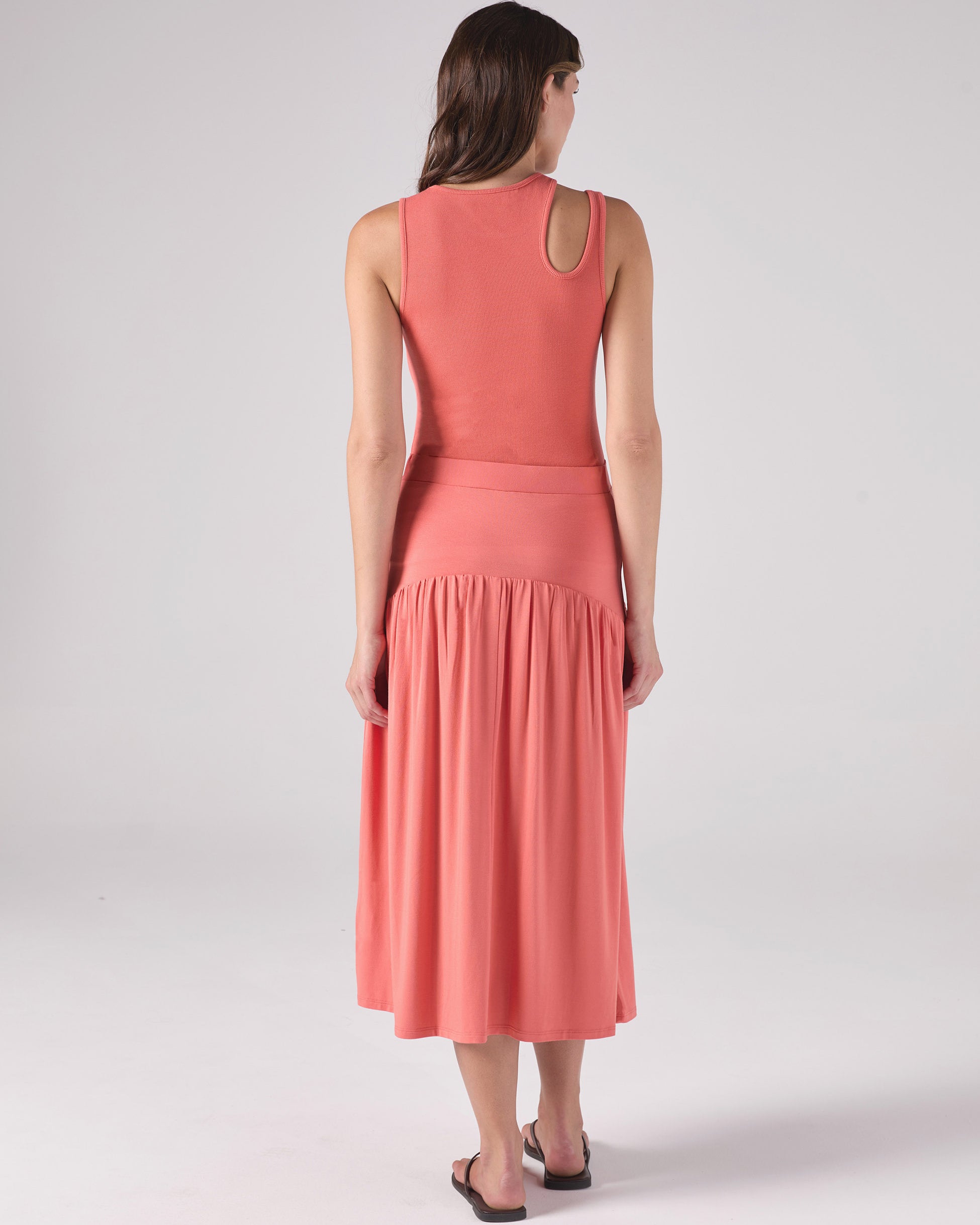 Cut Out Rib Tank - Sienna