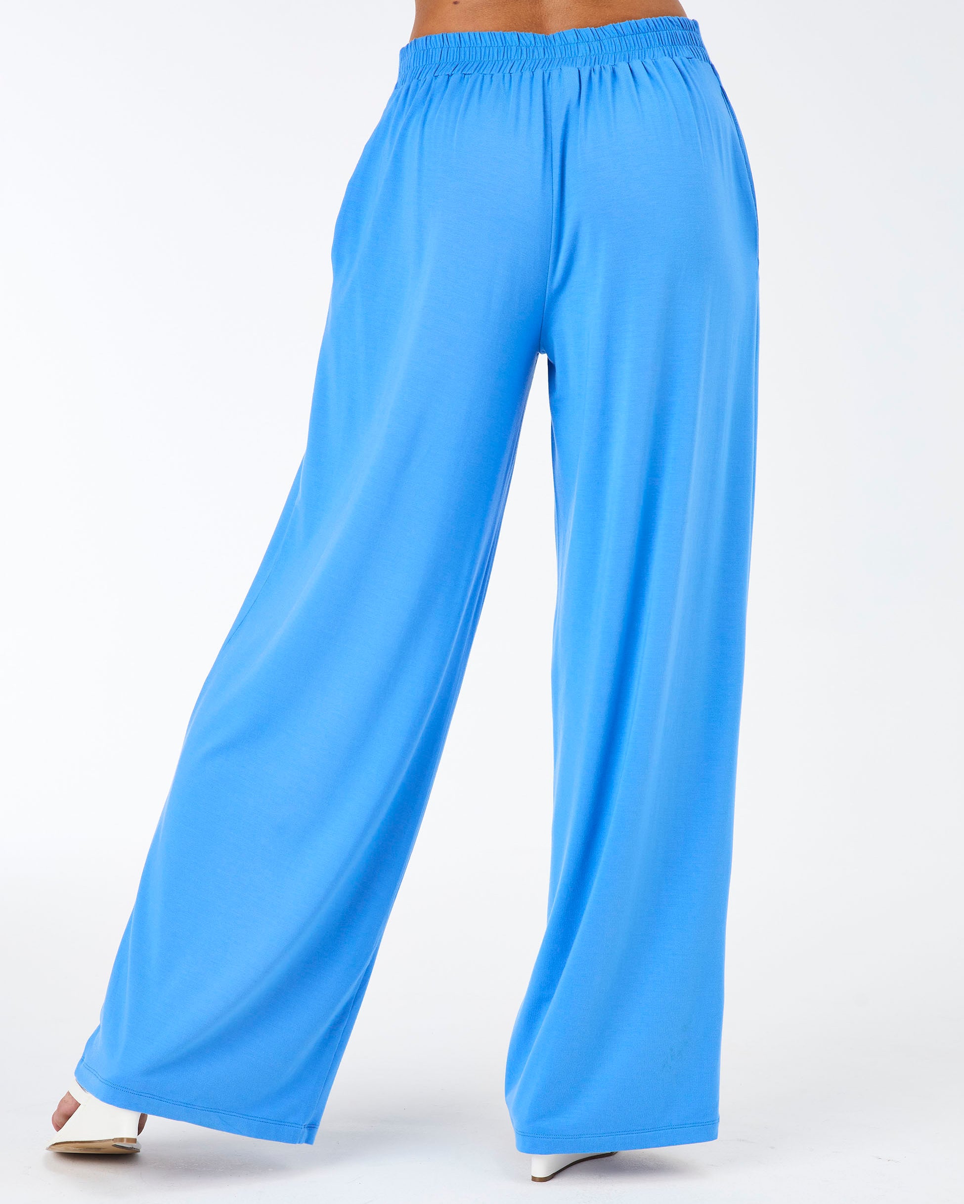 Emery Wide Leg Pants - Cobalt