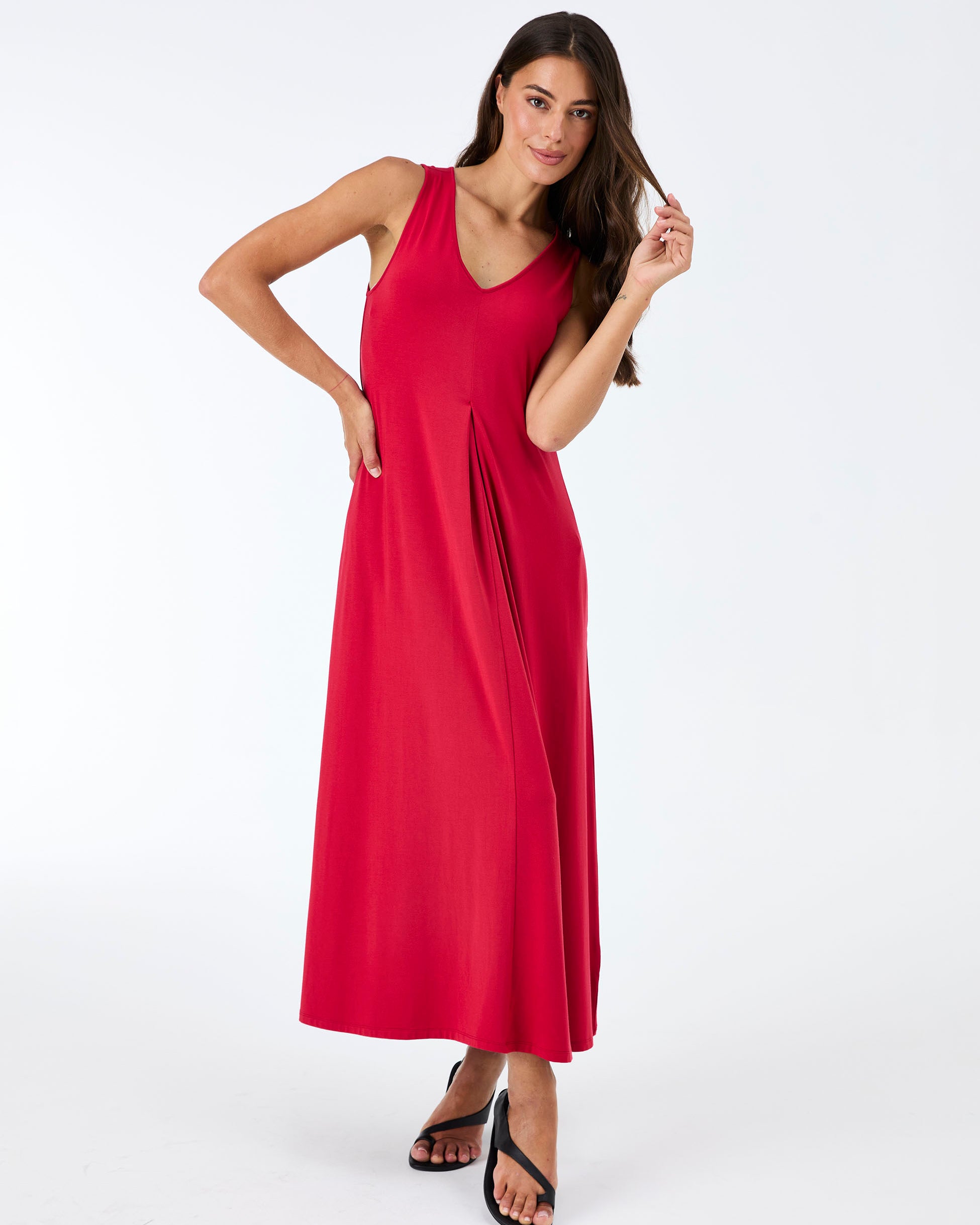 Dione Dress - Cherry
