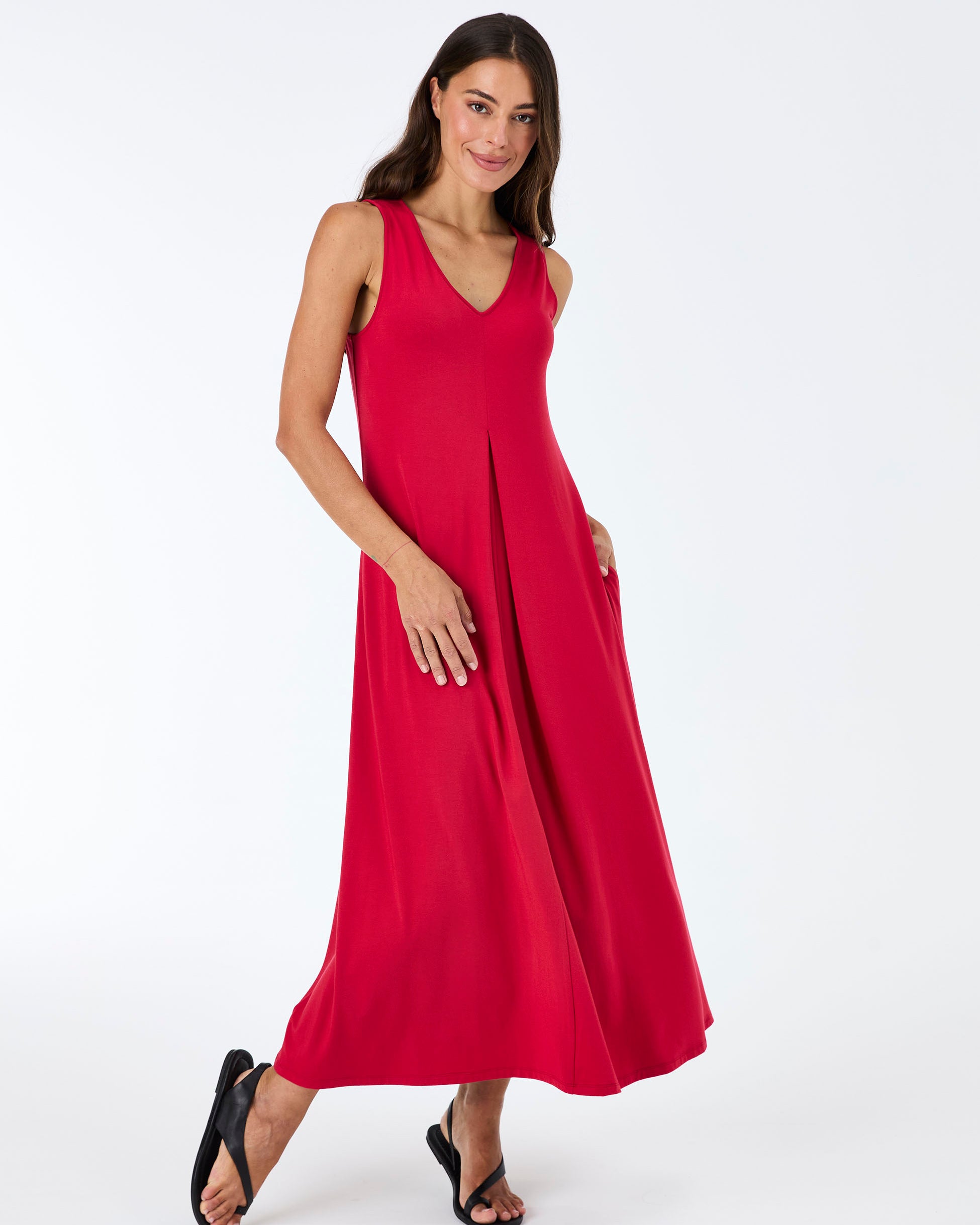 Dione Dress - Cherry