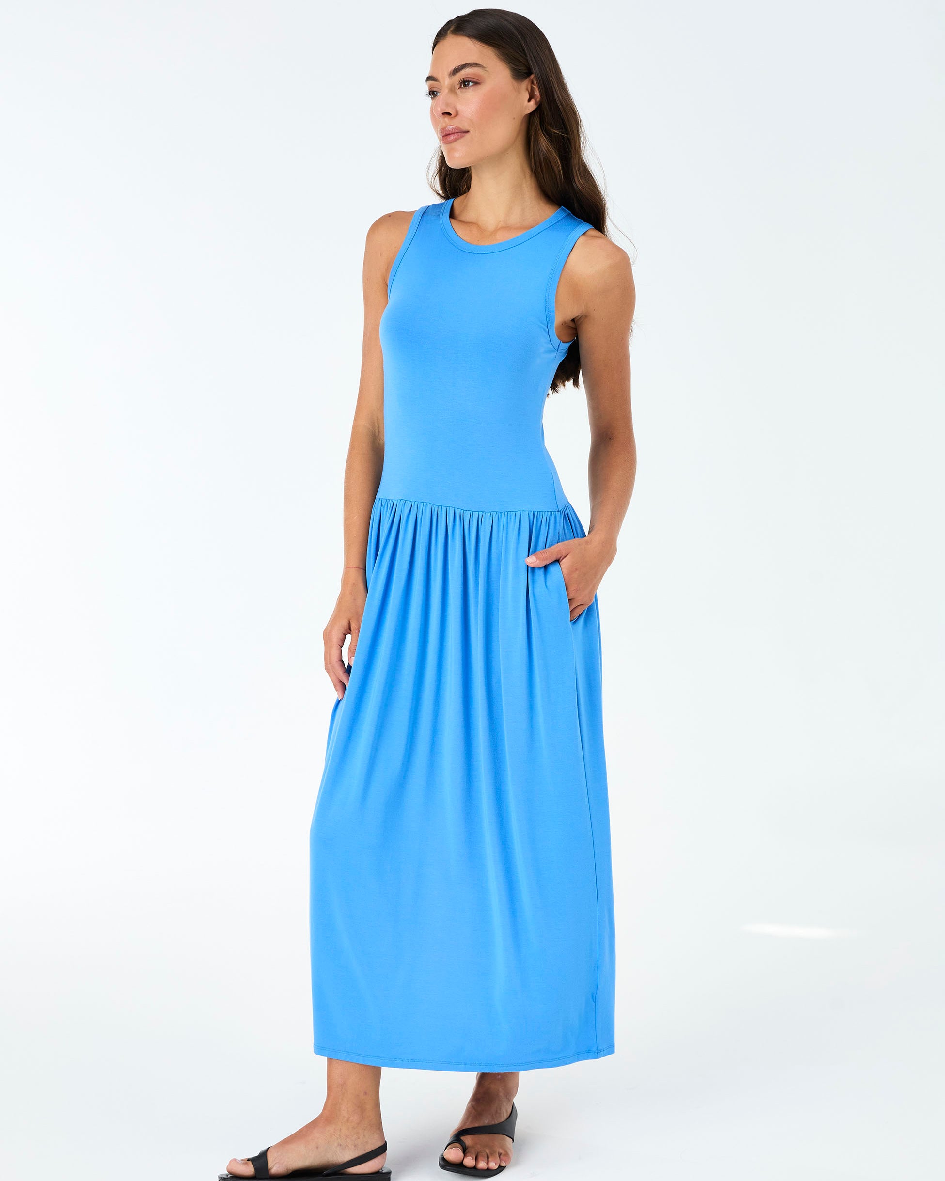 Essential Maxi Dress - Cobalt