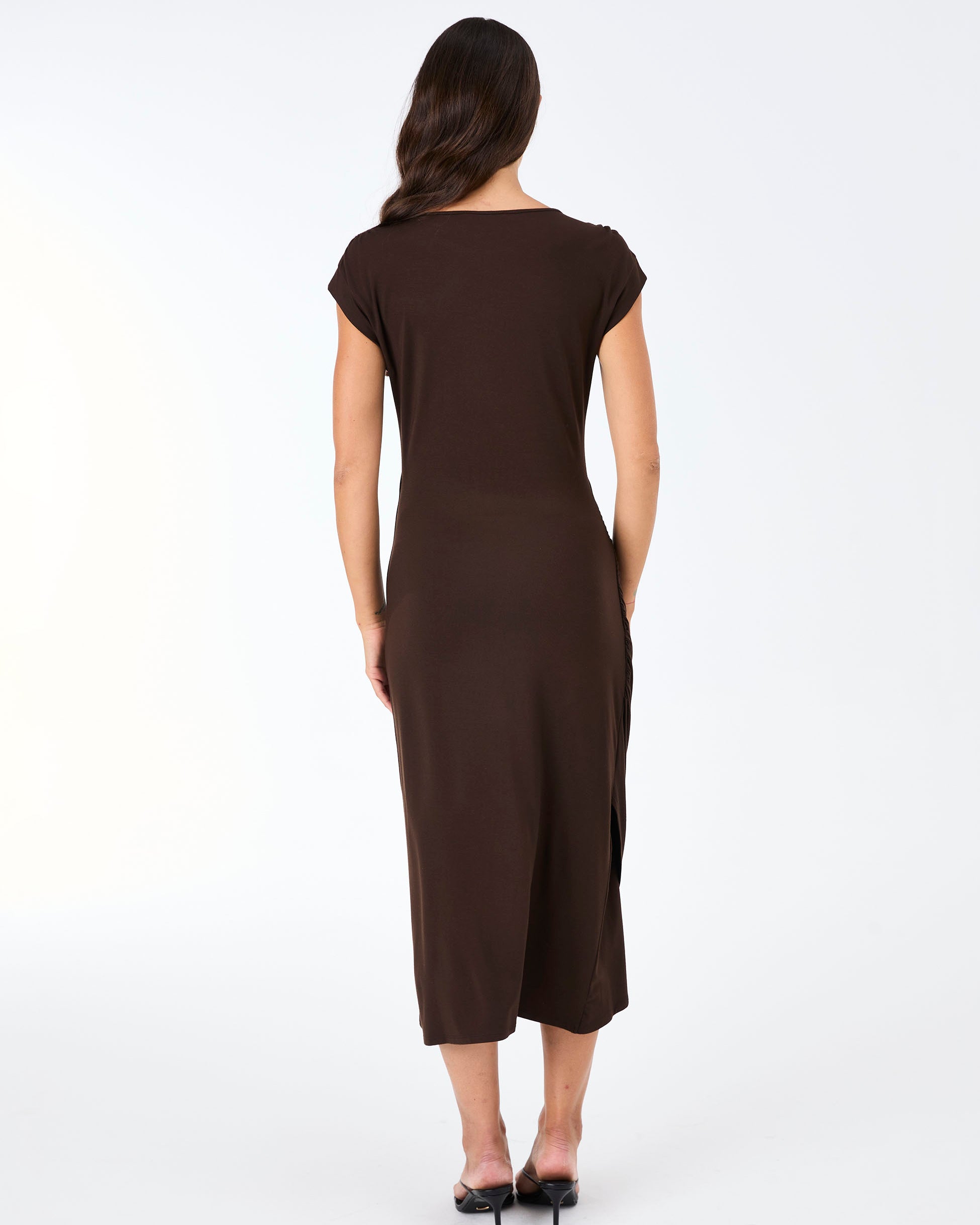 Bella Dress - Coffee Bean