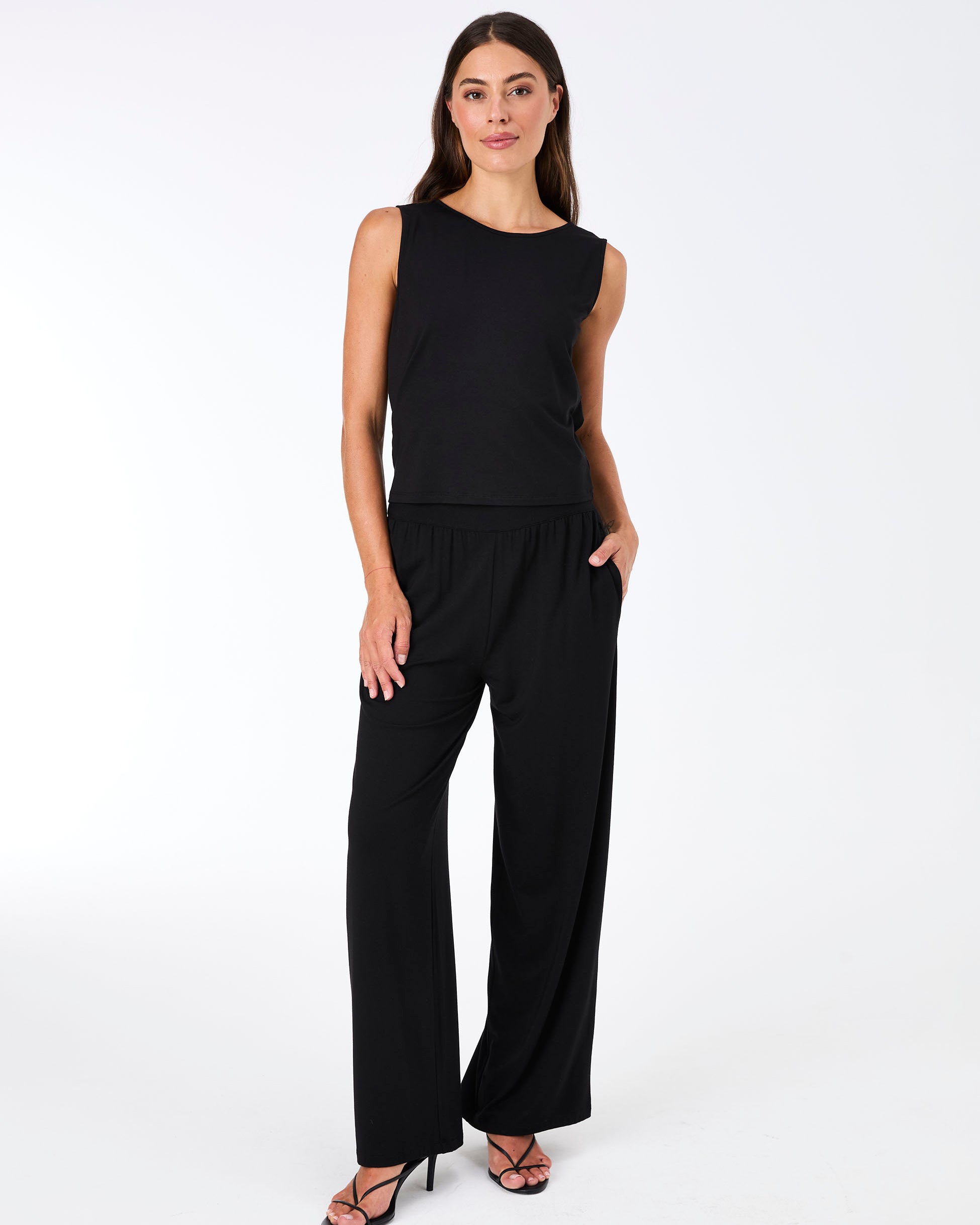 Nomad Modal Wide Leg Pant - Black