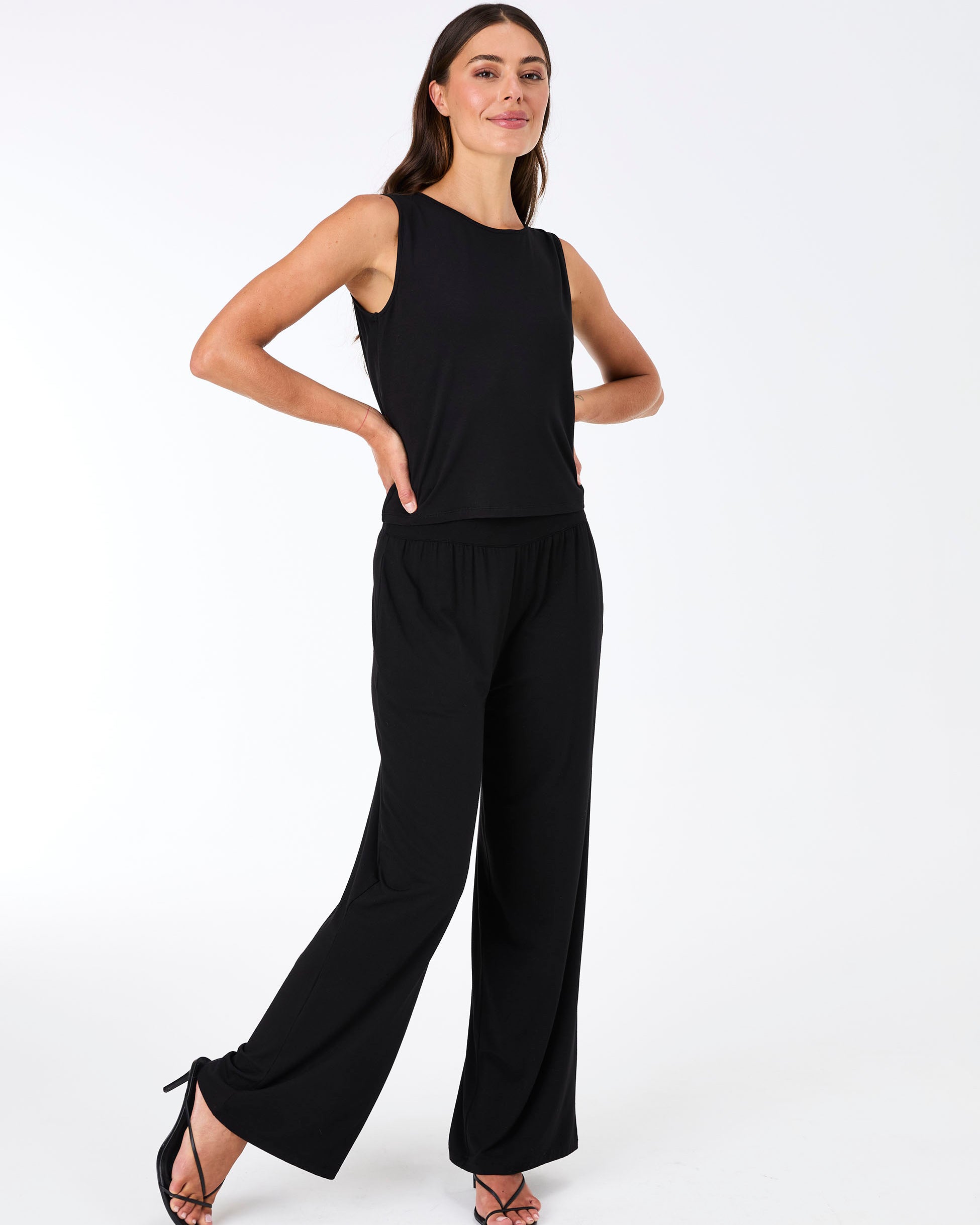 Nomad Modal Wide Leg Pant - Black