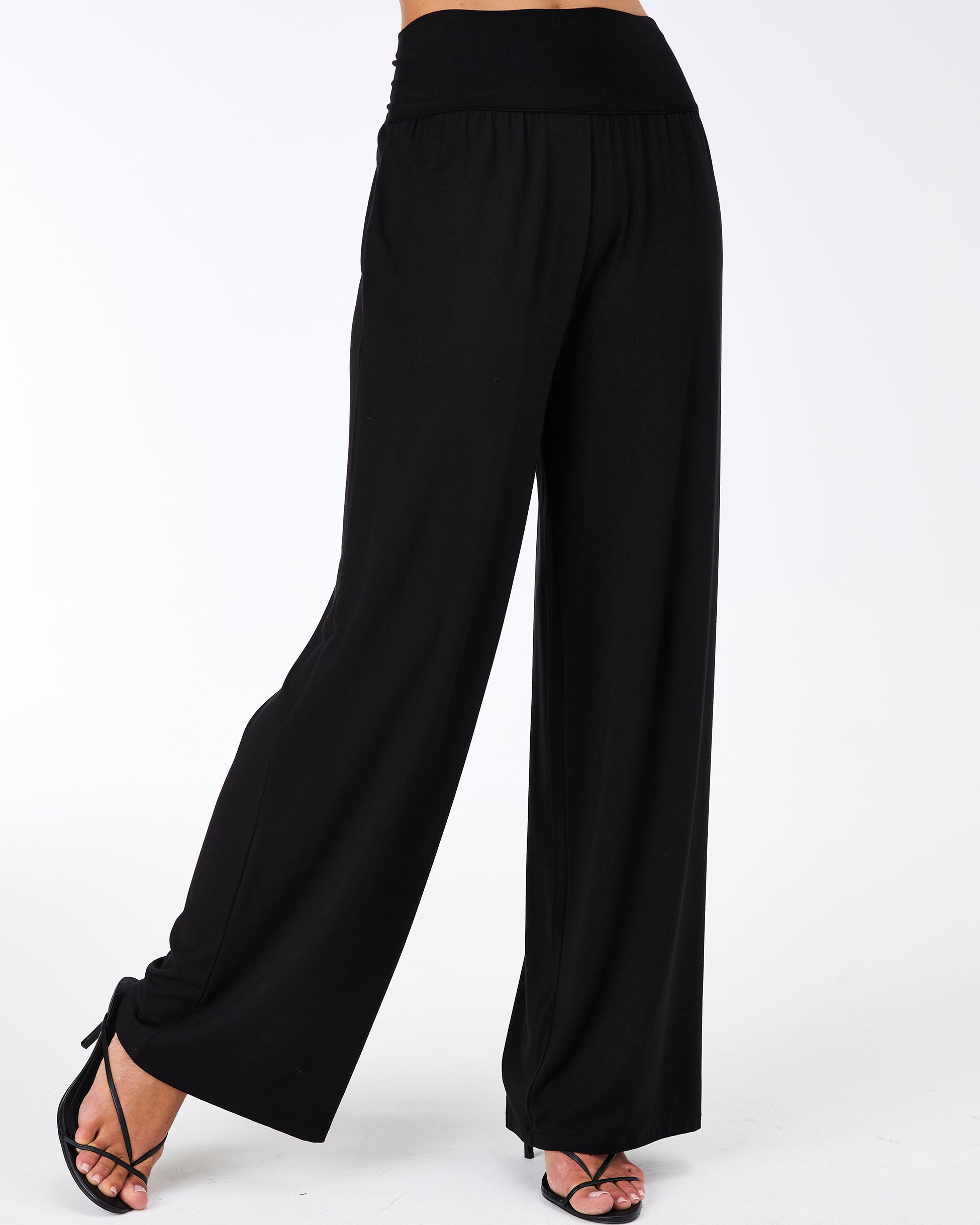 Nomad Modal Wide Leg Pant - Black