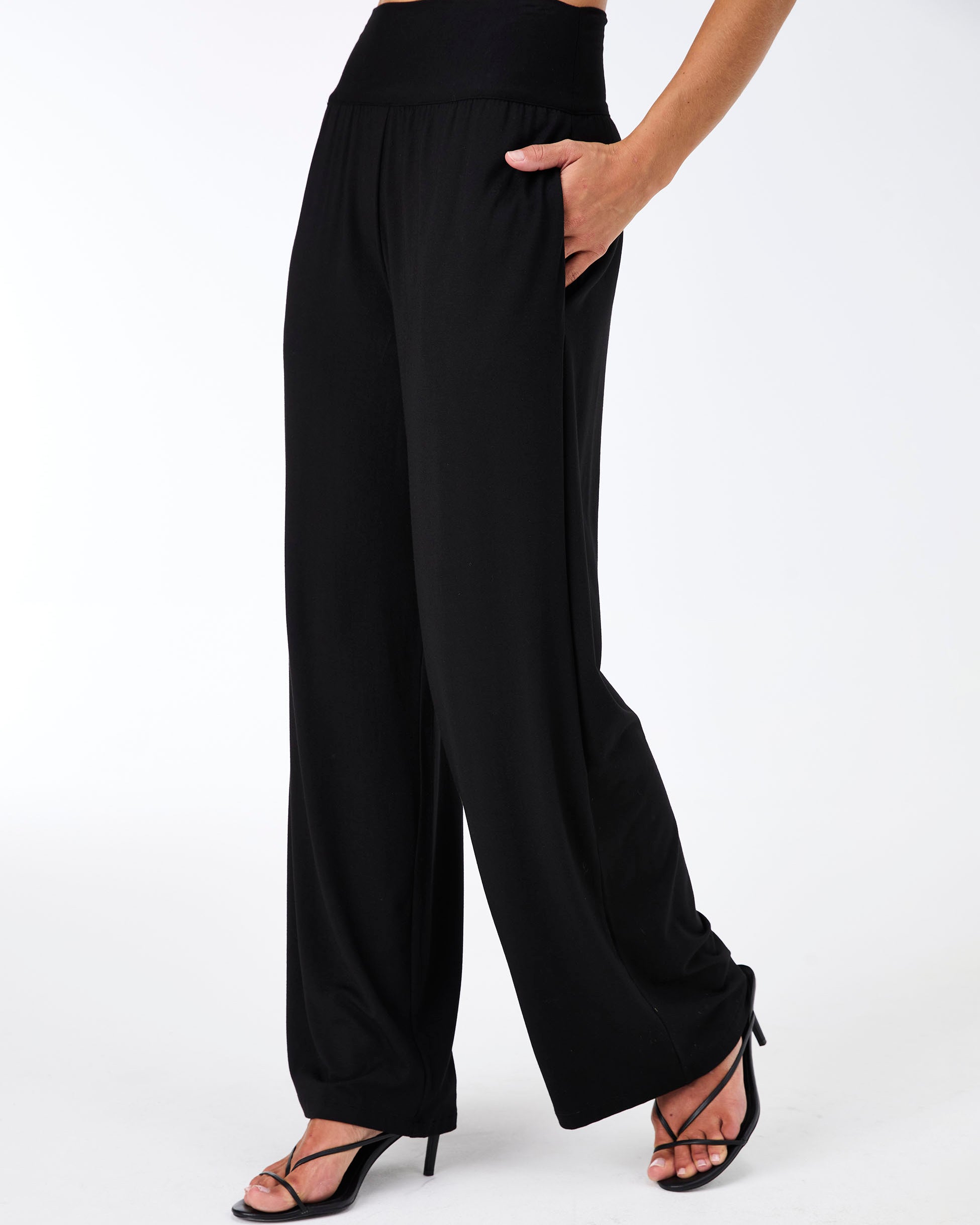 Nomad Modal Wide Leg Pant - Black