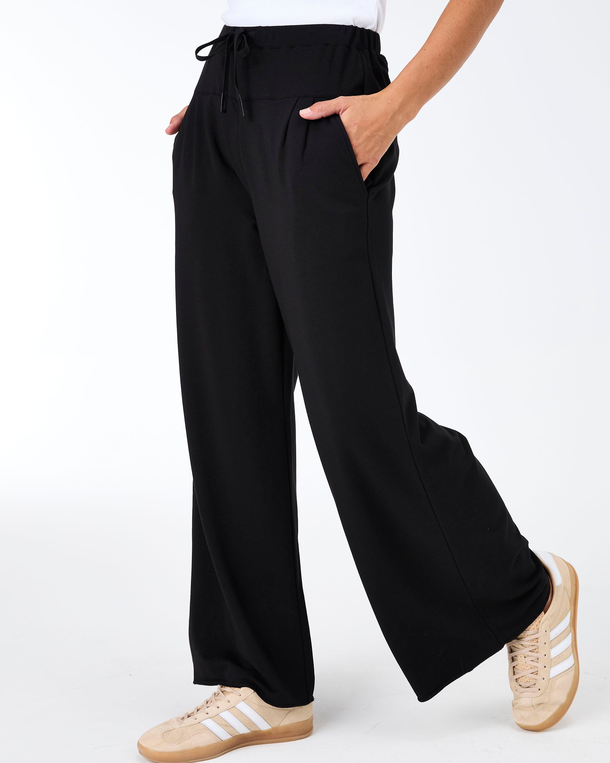 French Terry Yin Sweat Pant - Black