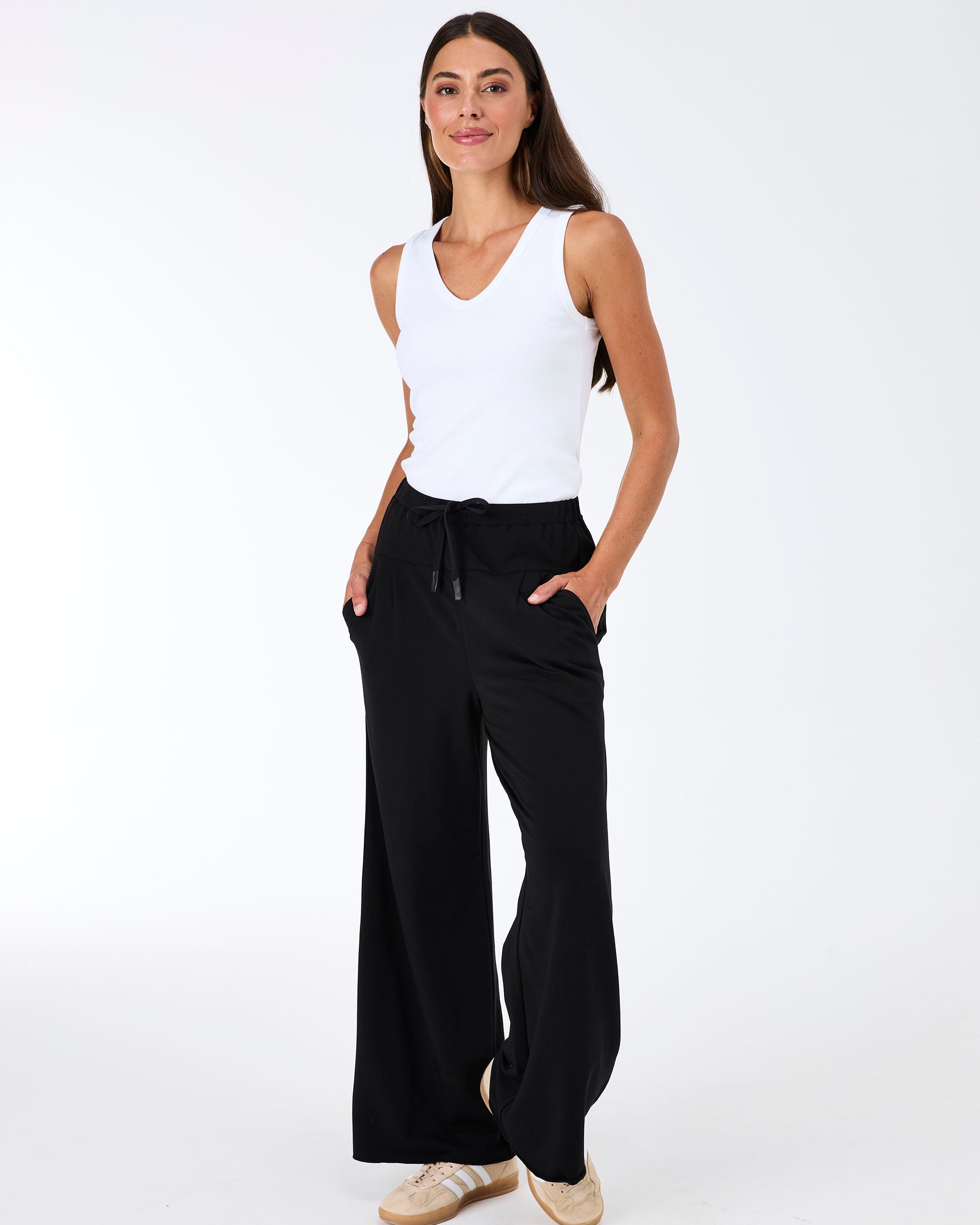 French Terry Yin Sweat Pant - Black