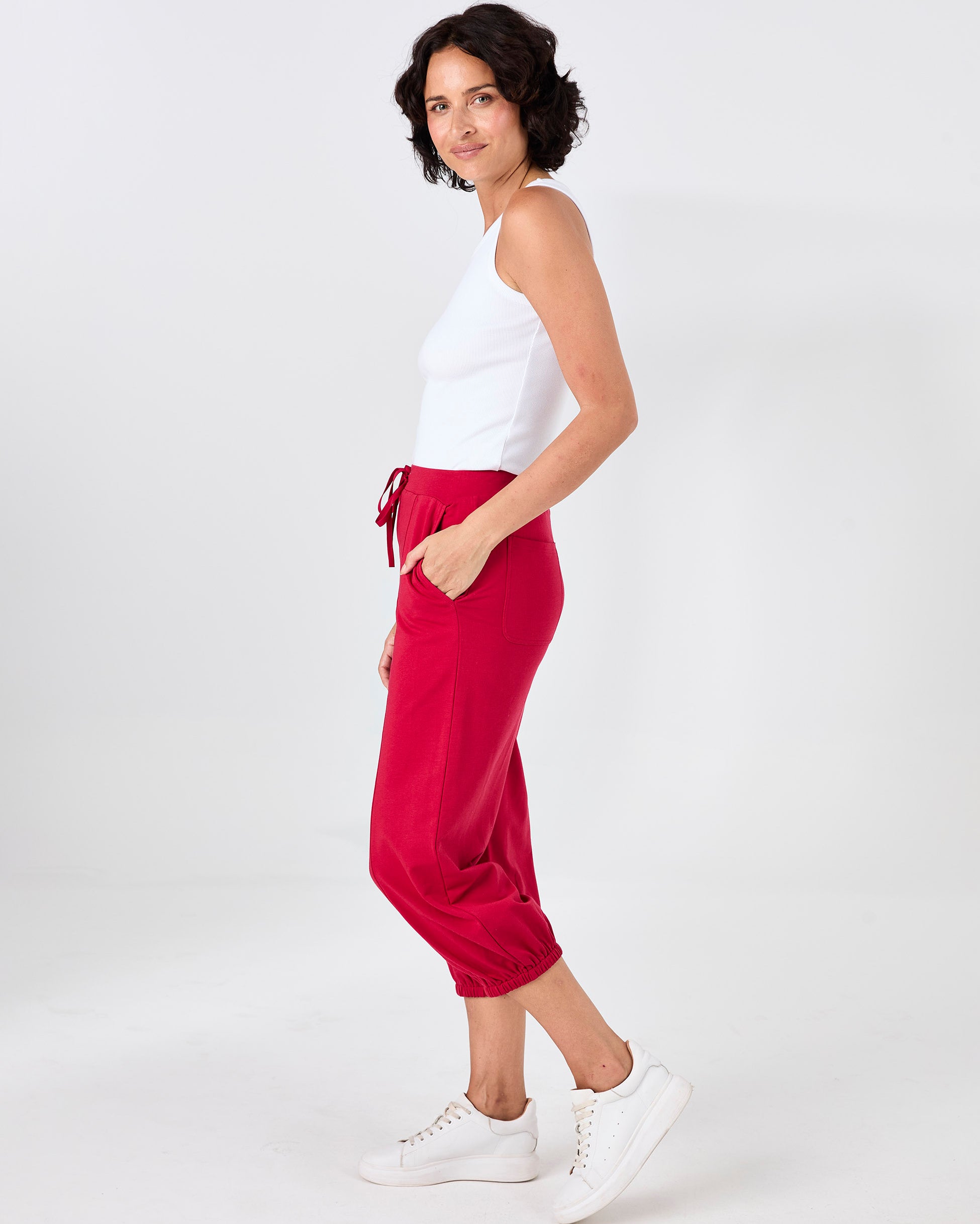 Dune Sweat Pant - Cherry