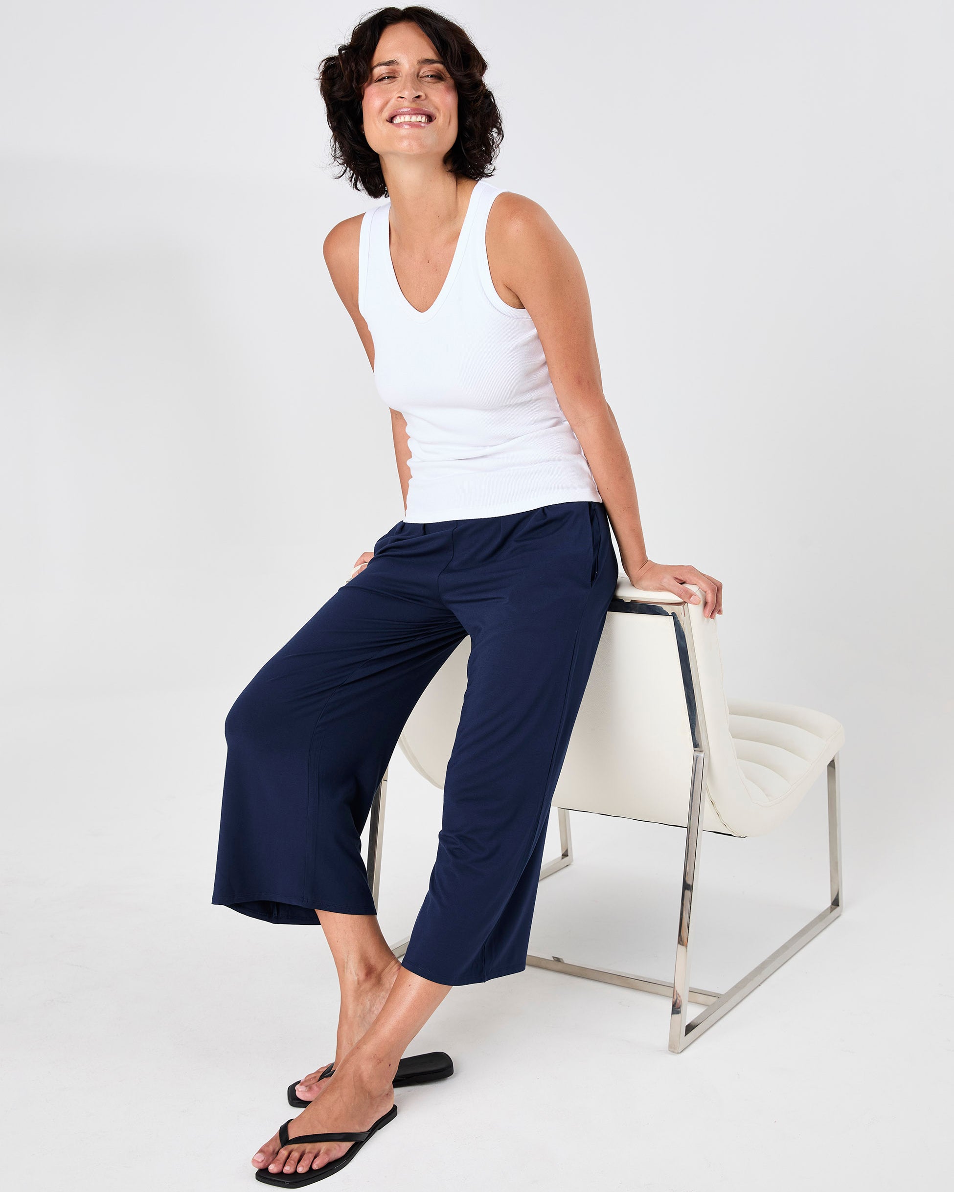 Jett Culottes- Navy