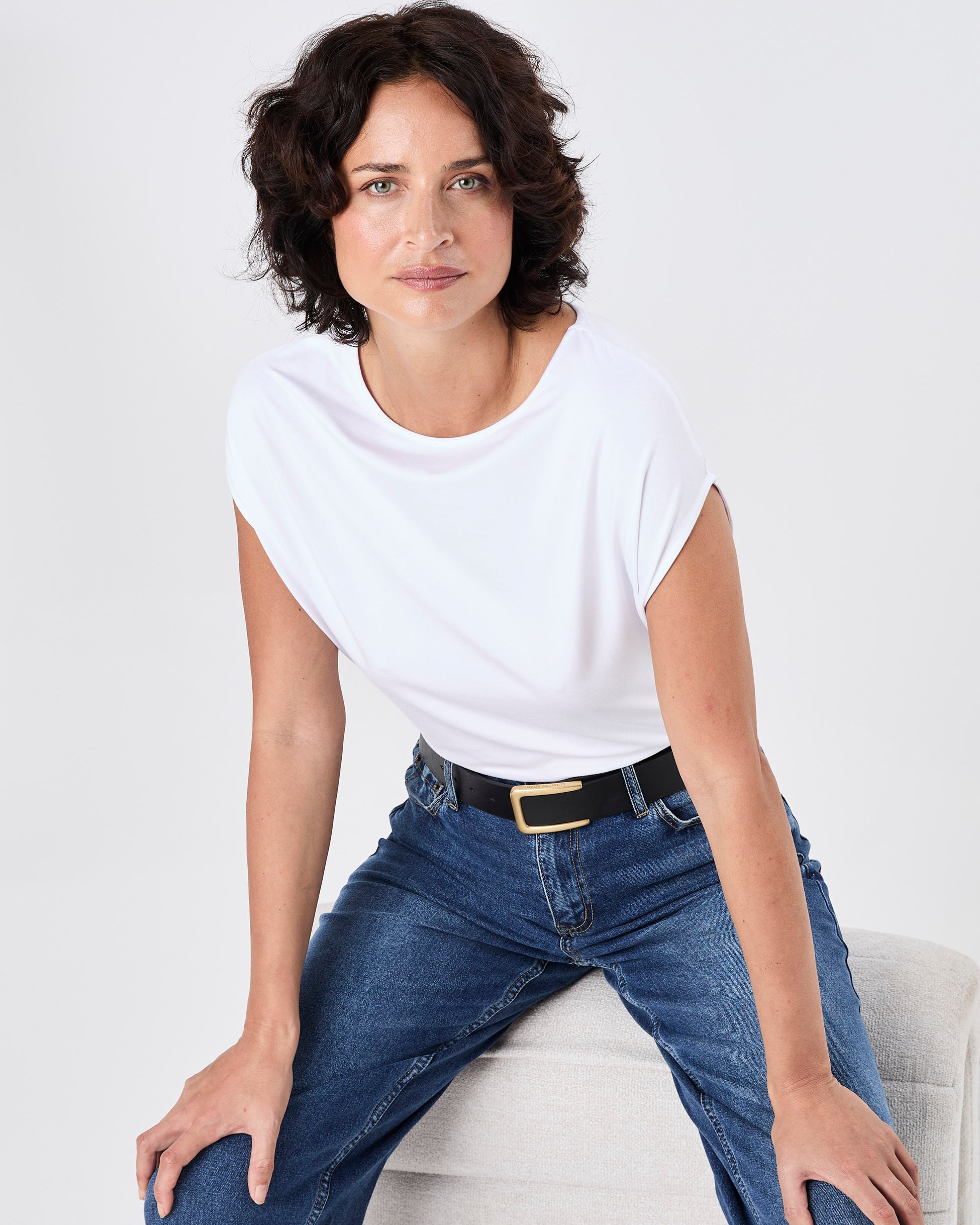 Modal Luxe Layer Tee - White