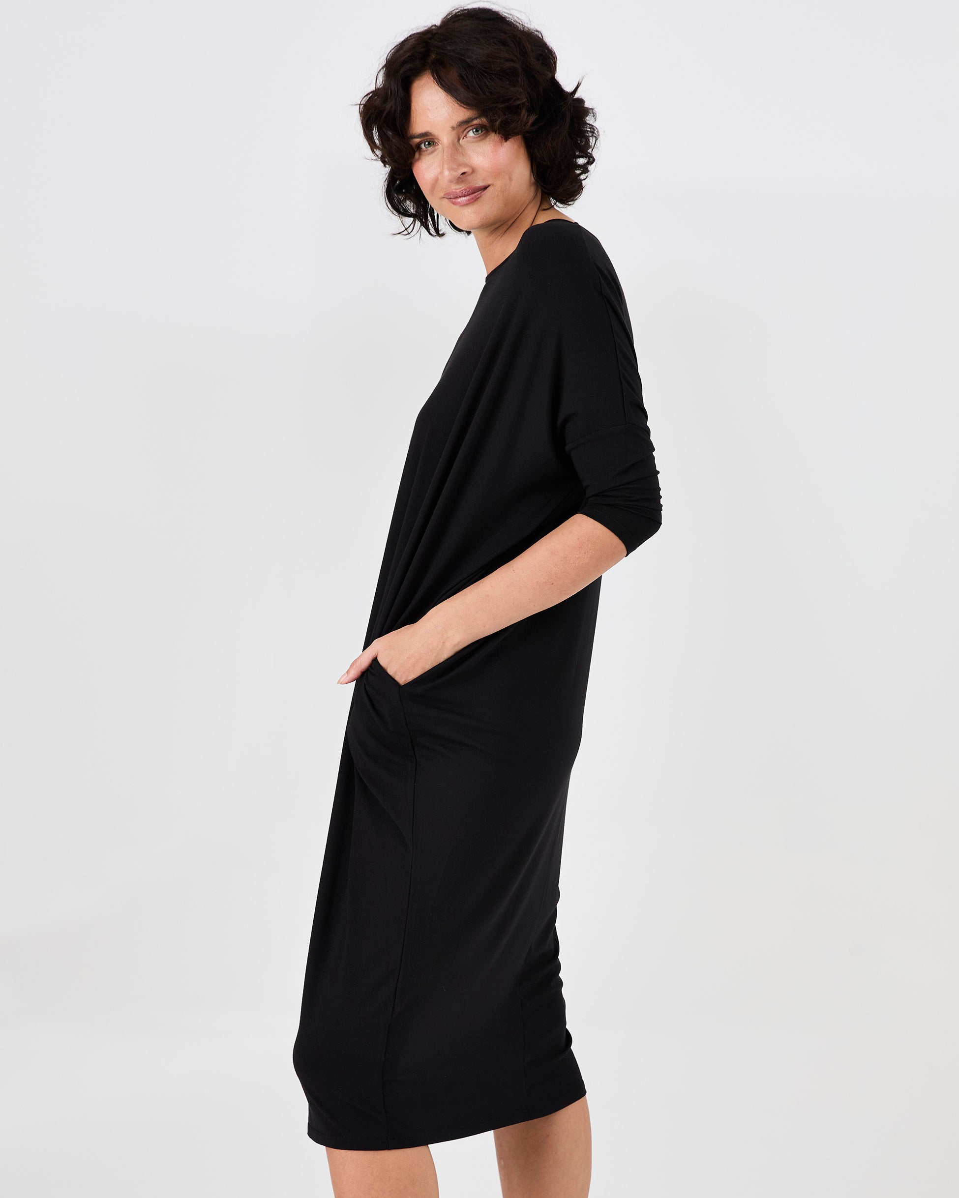 Easy Flow Dress - Black