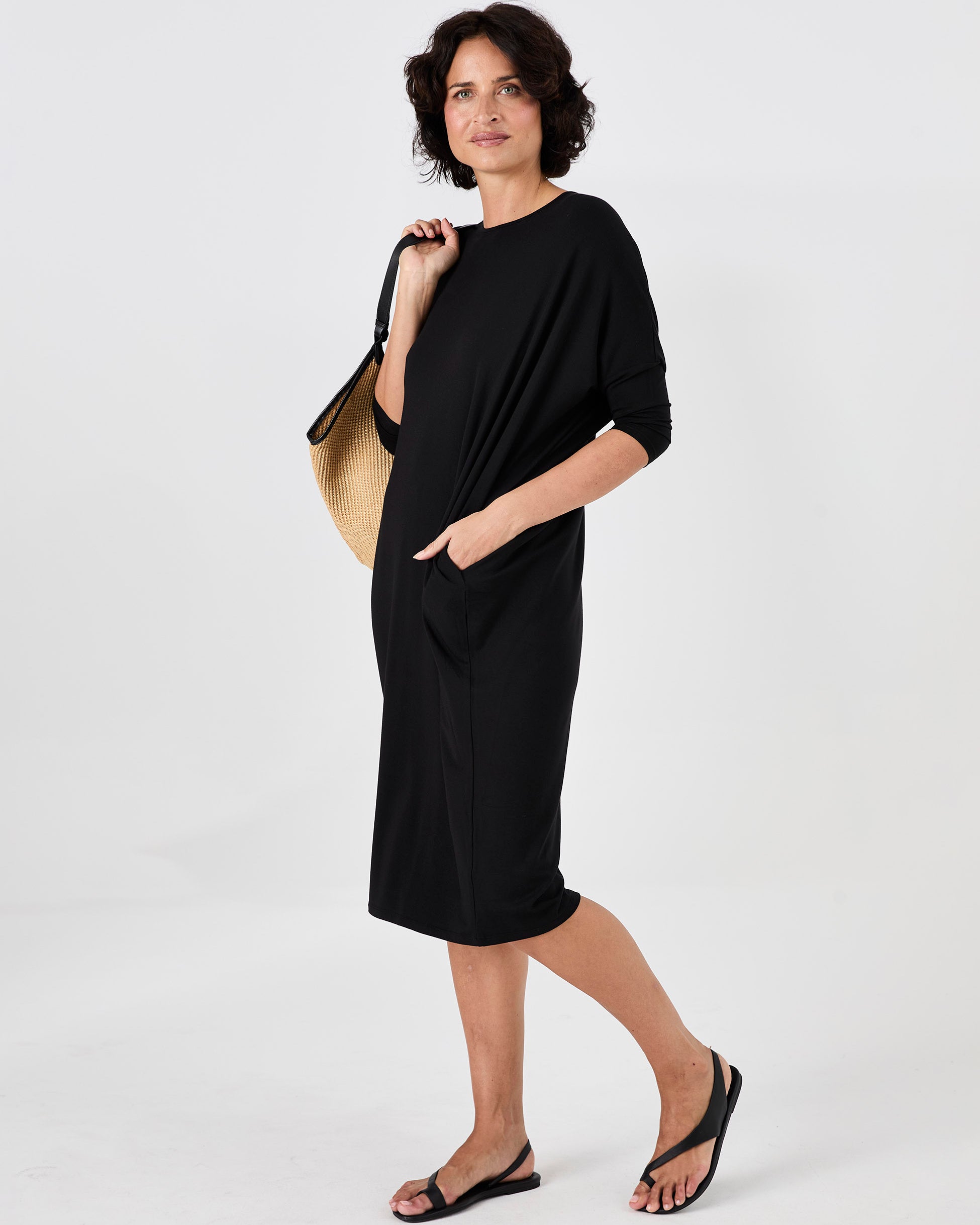 Easy Flow Dress - Black
