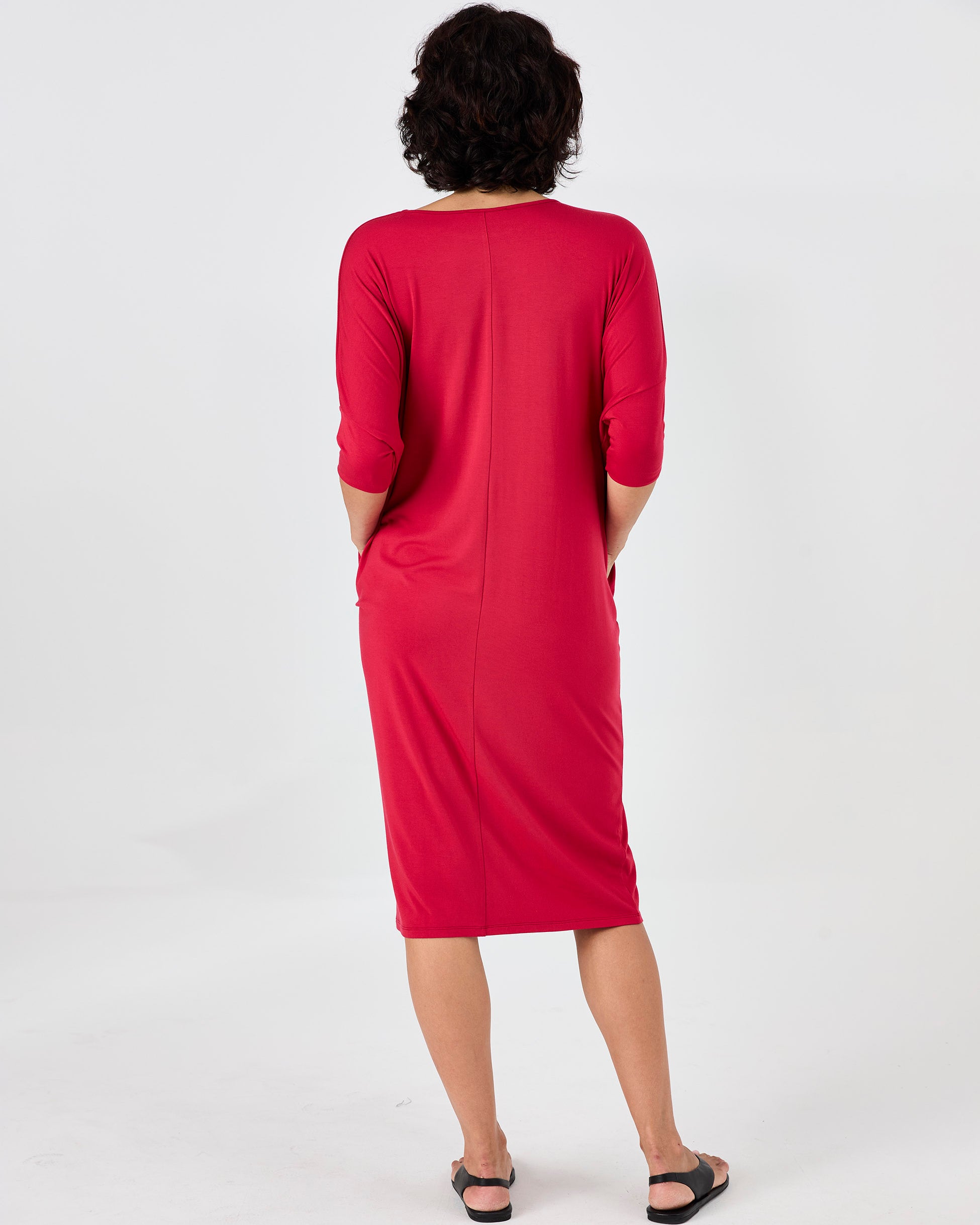 Easy Flow Dress - Cherry