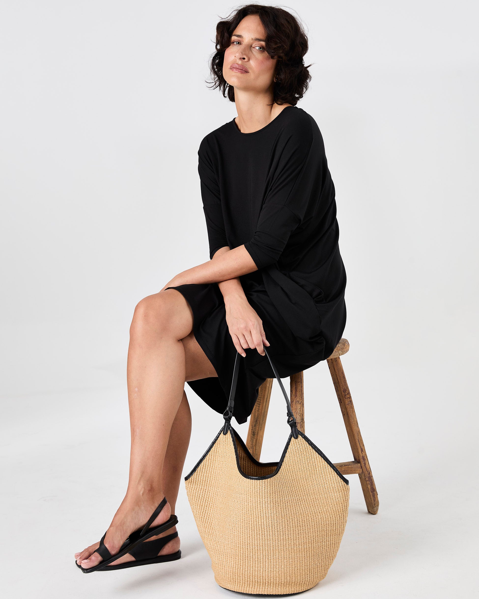 Easy Flow Dress - Black