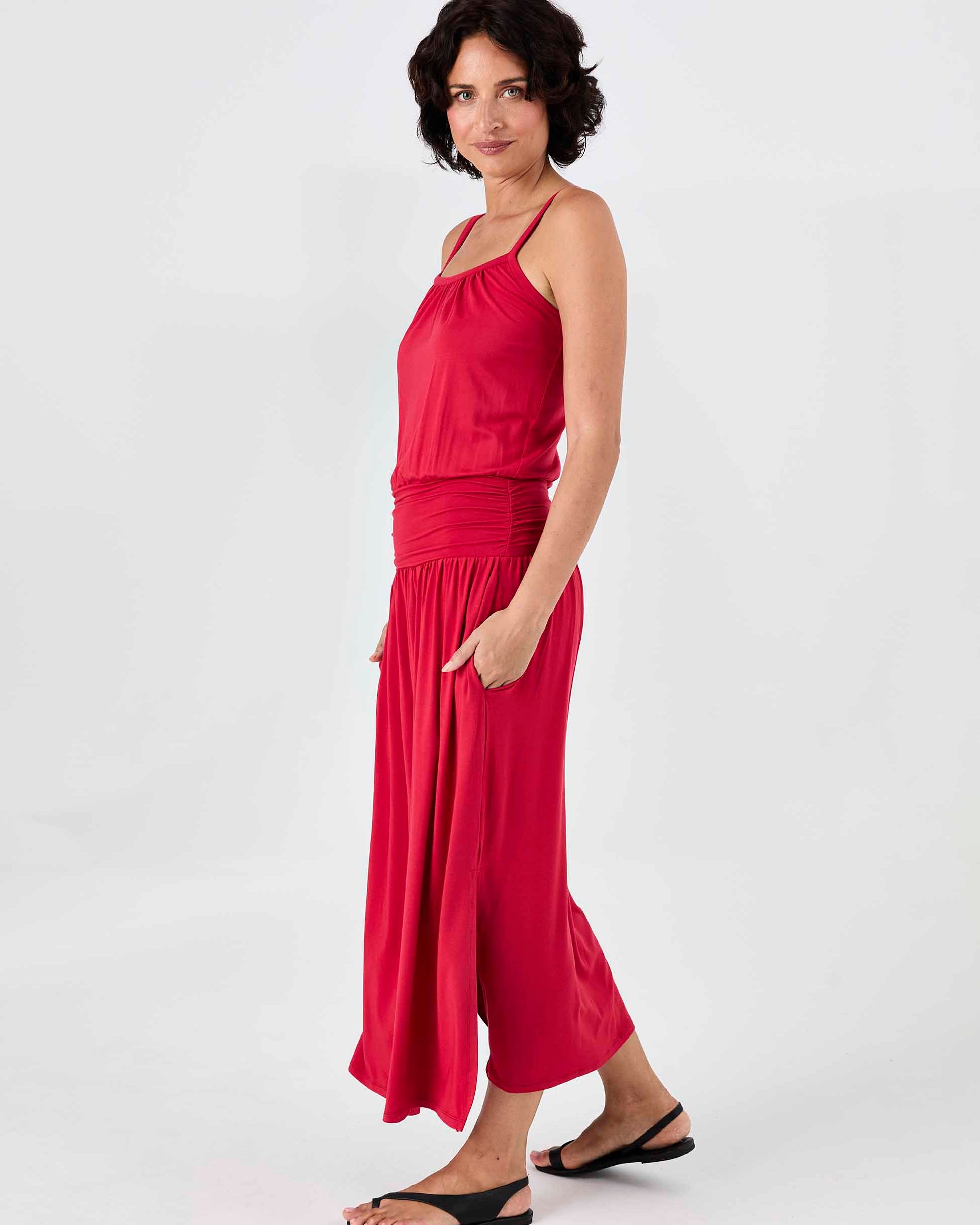 Imogen Dress - Cherry