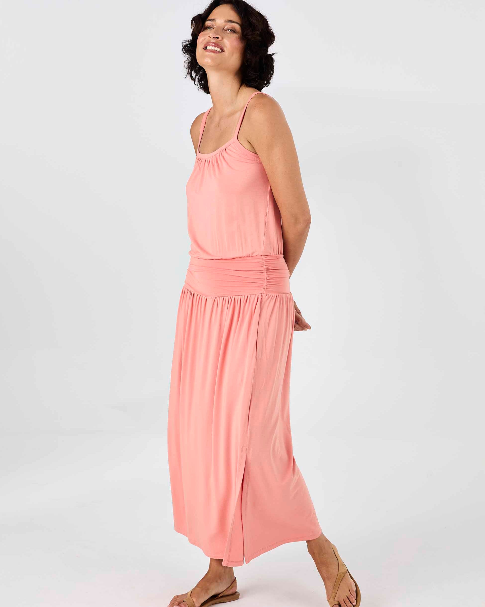 Imogen Dress - Apricot