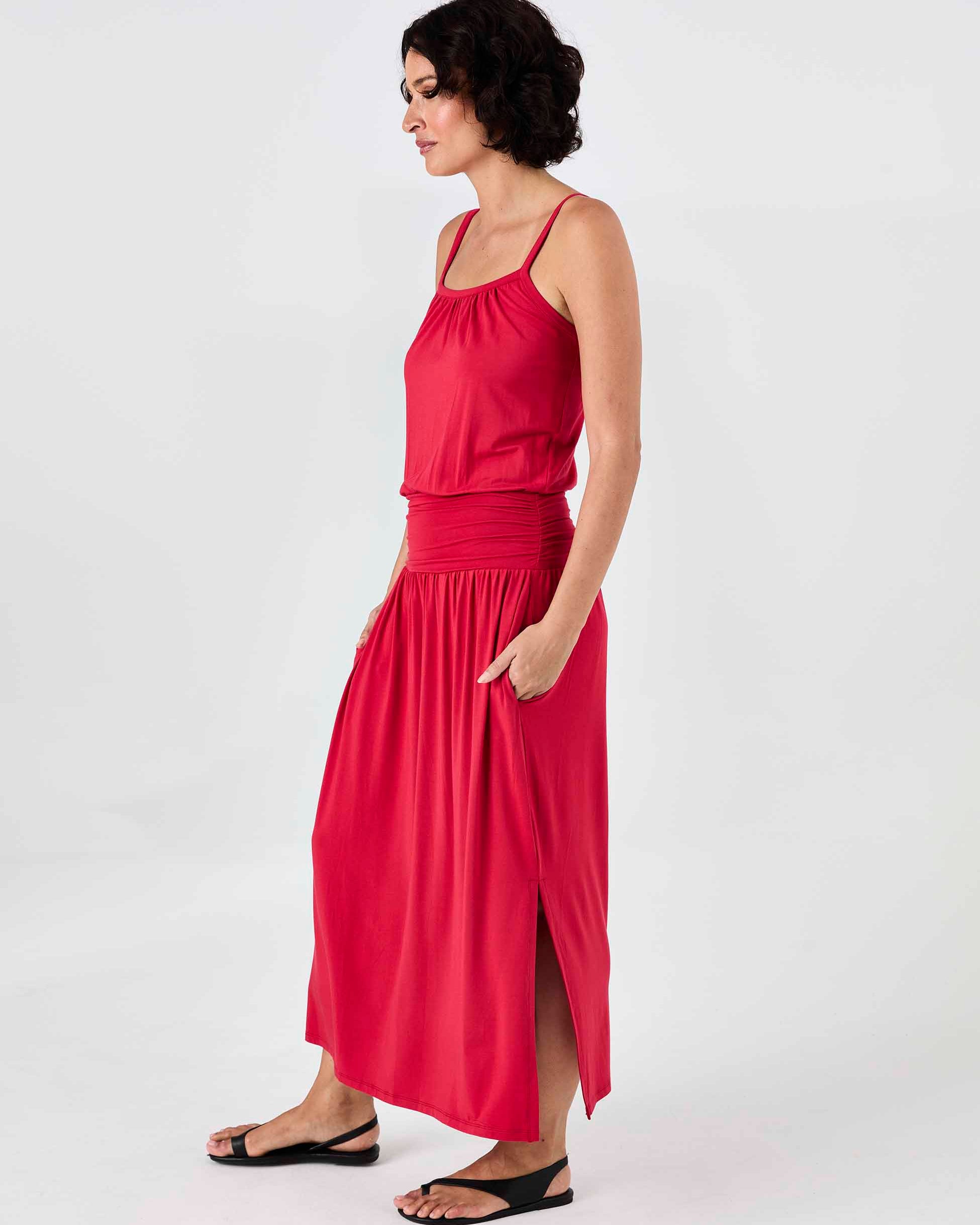 Imogen Dress - Cherry
