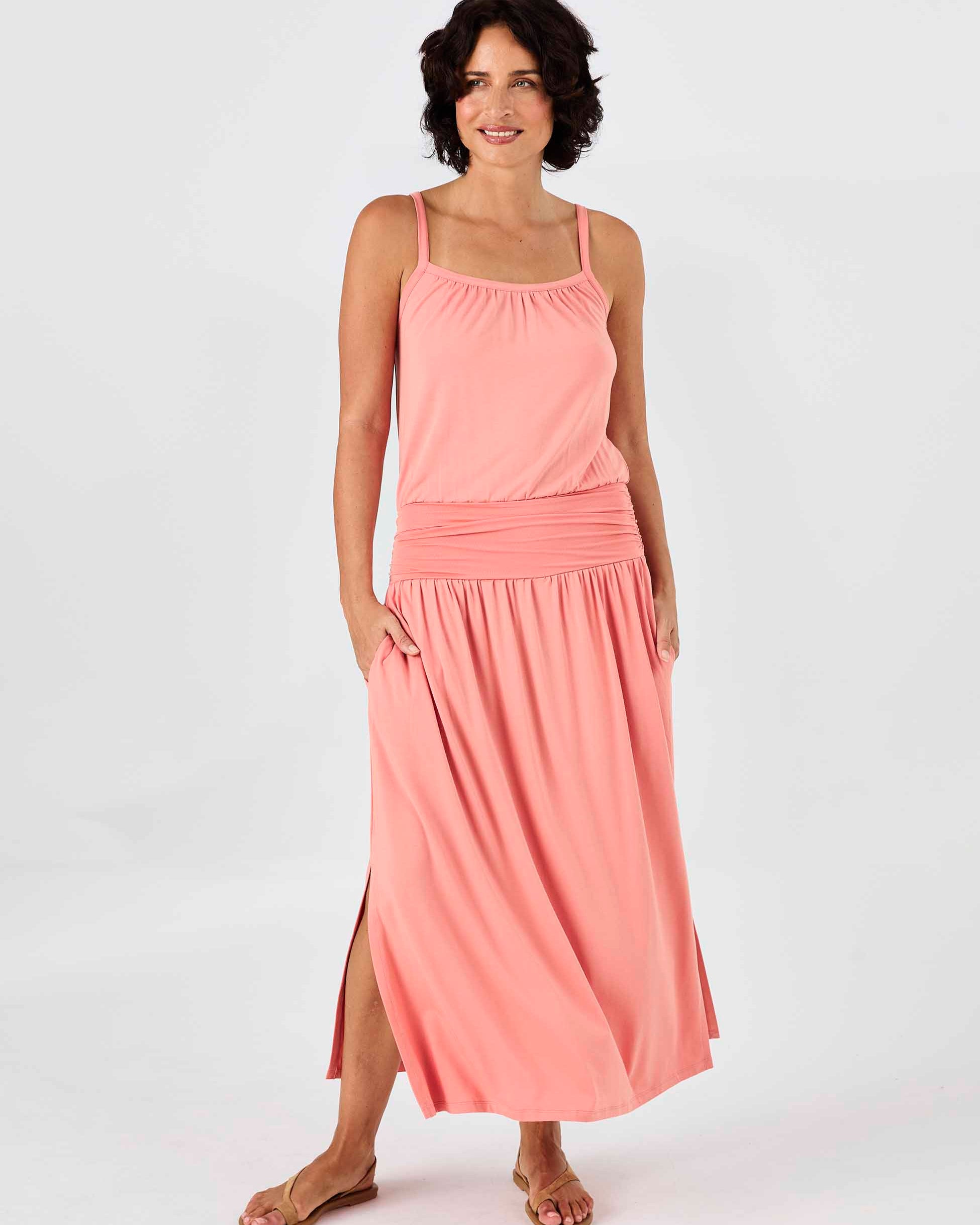 Imogen Dress - Apricot