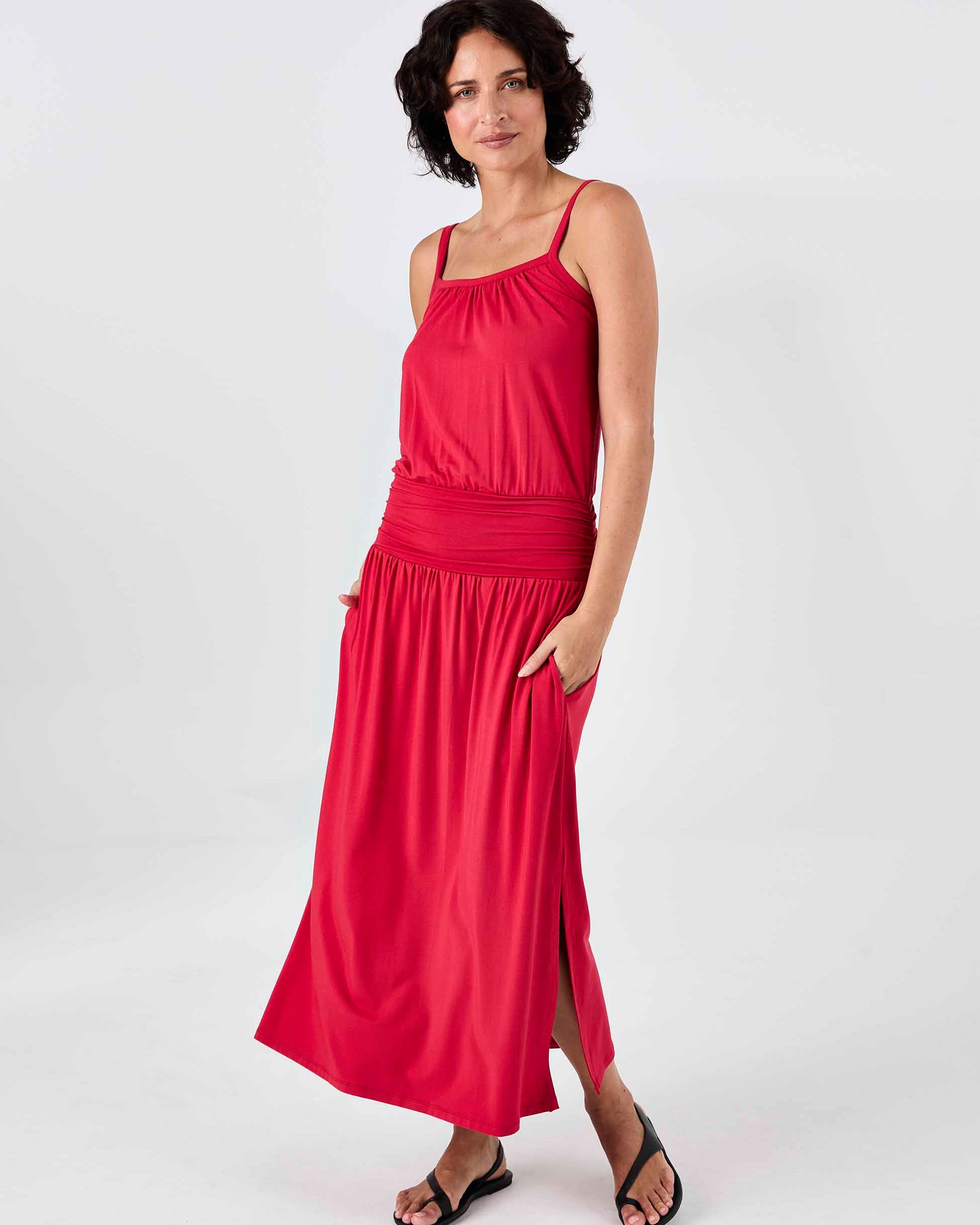 Imogen Dress - Cherry