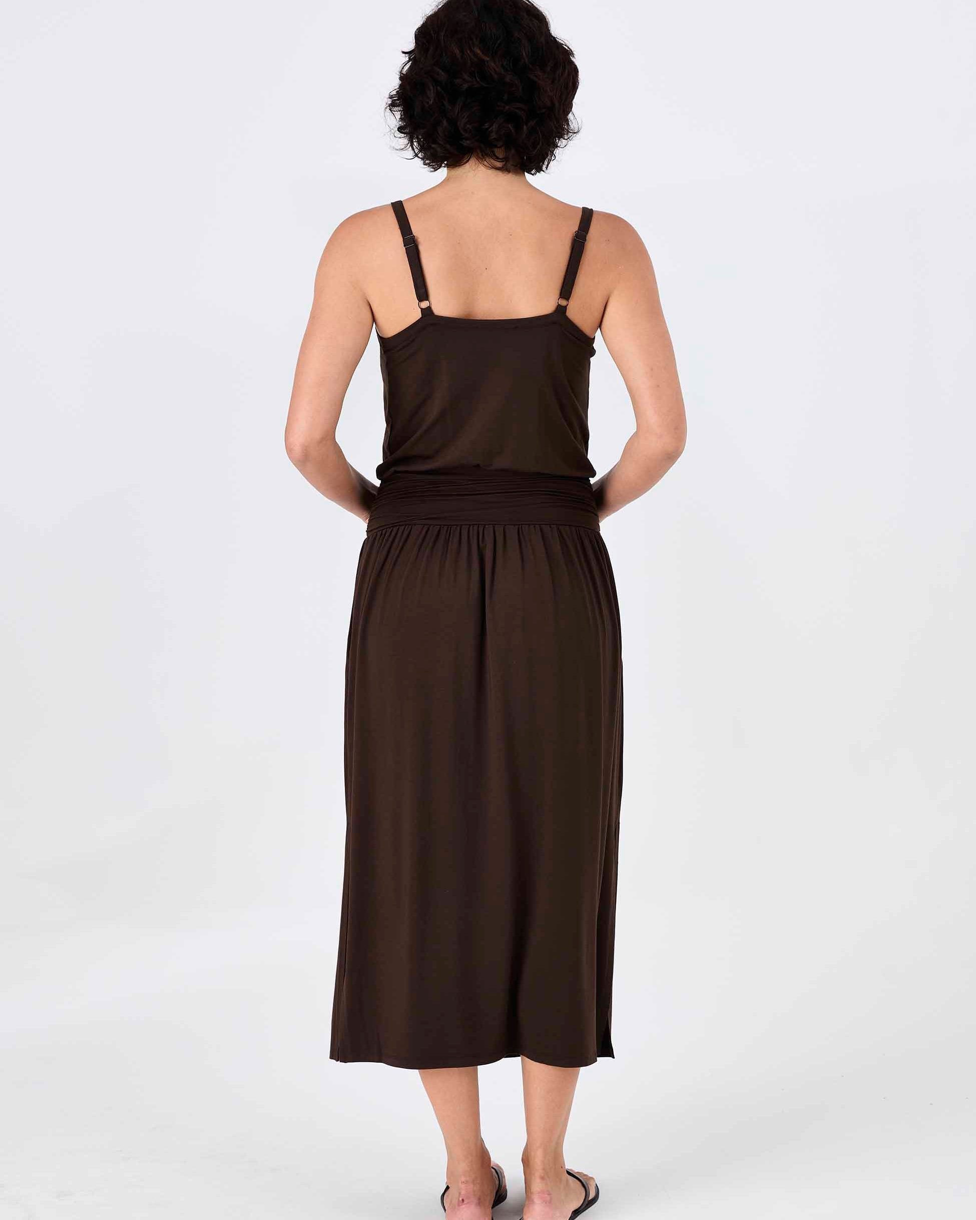 Imogen Dress - Coffee Bean