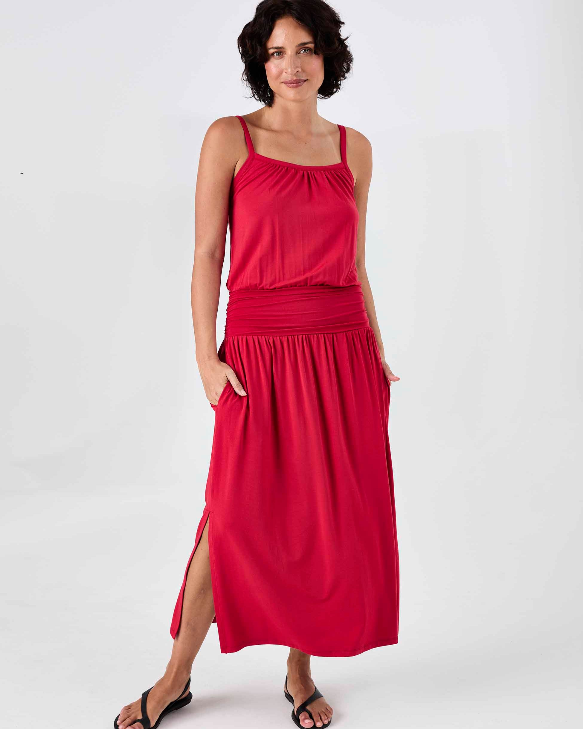 Imogen Dress - Cherry