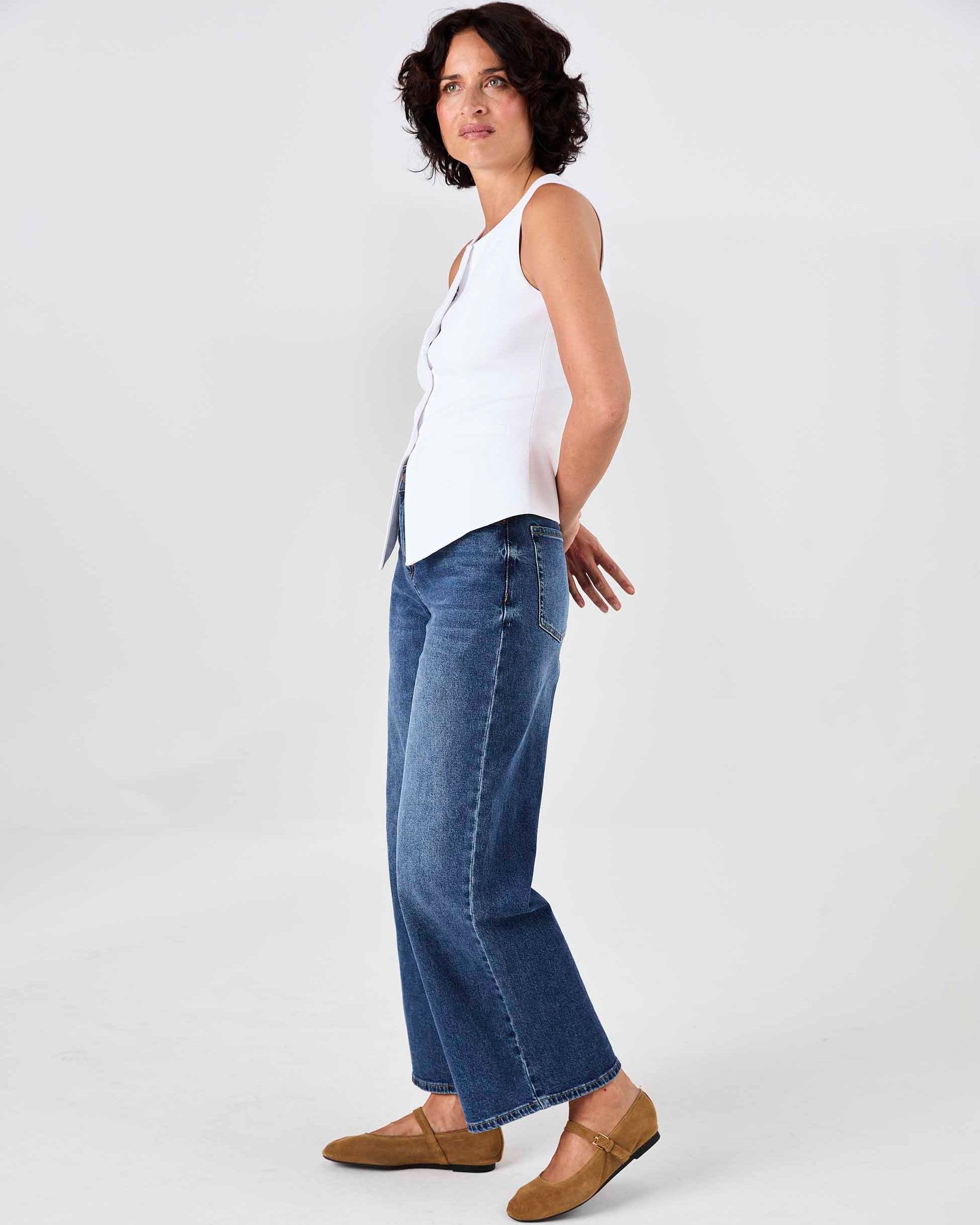 Fitted Waistcoat - White