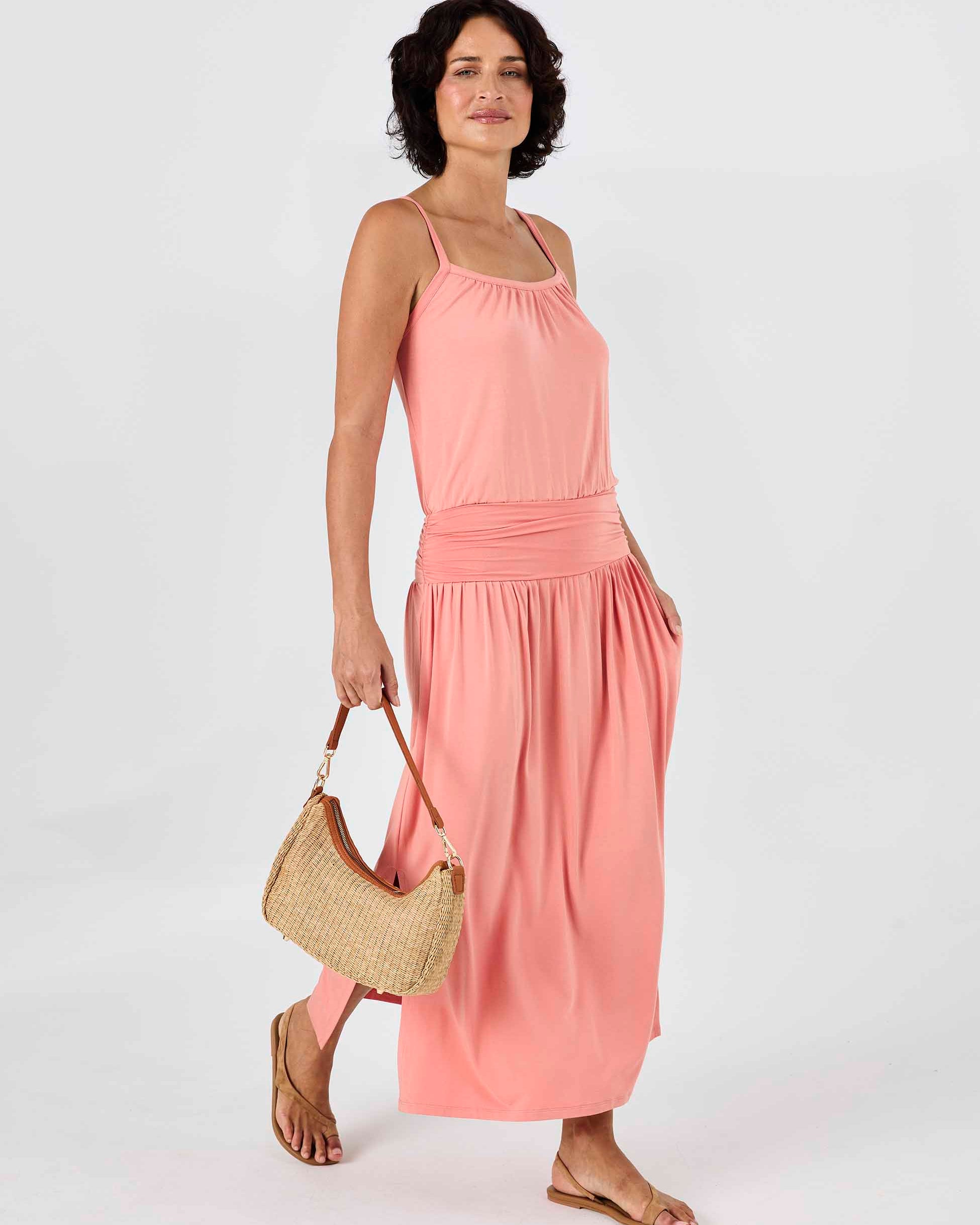 Imogen Dress - Apricot