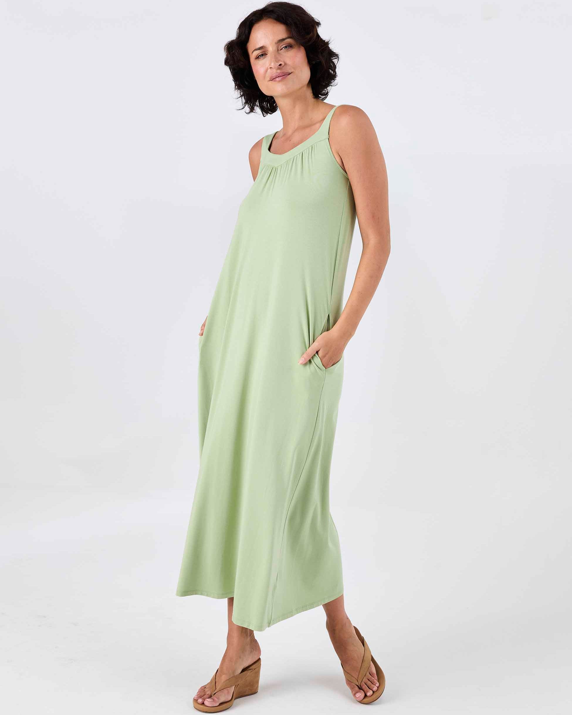 Haze Dress - Matcha Green