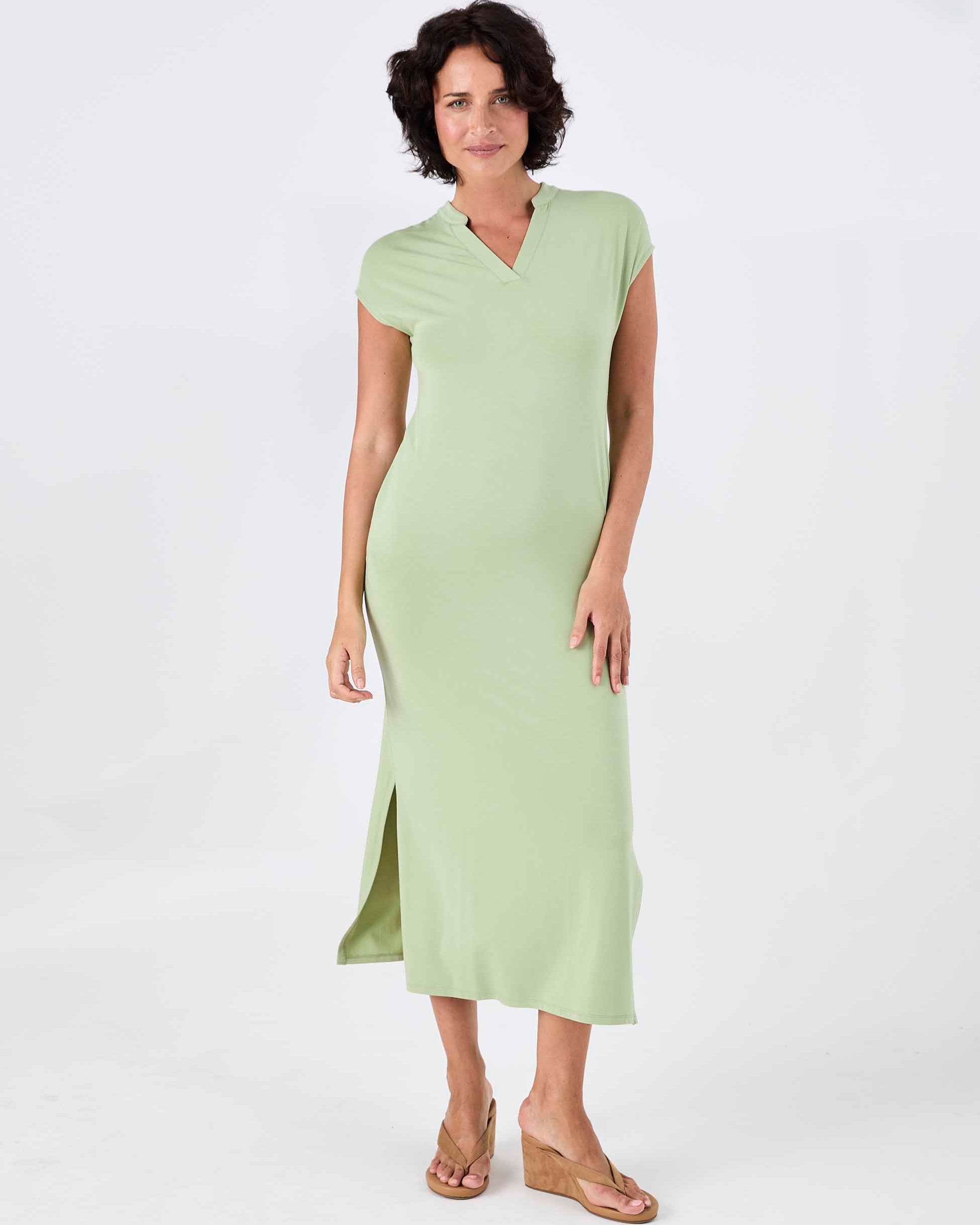 Alba Dress - Matcha Green