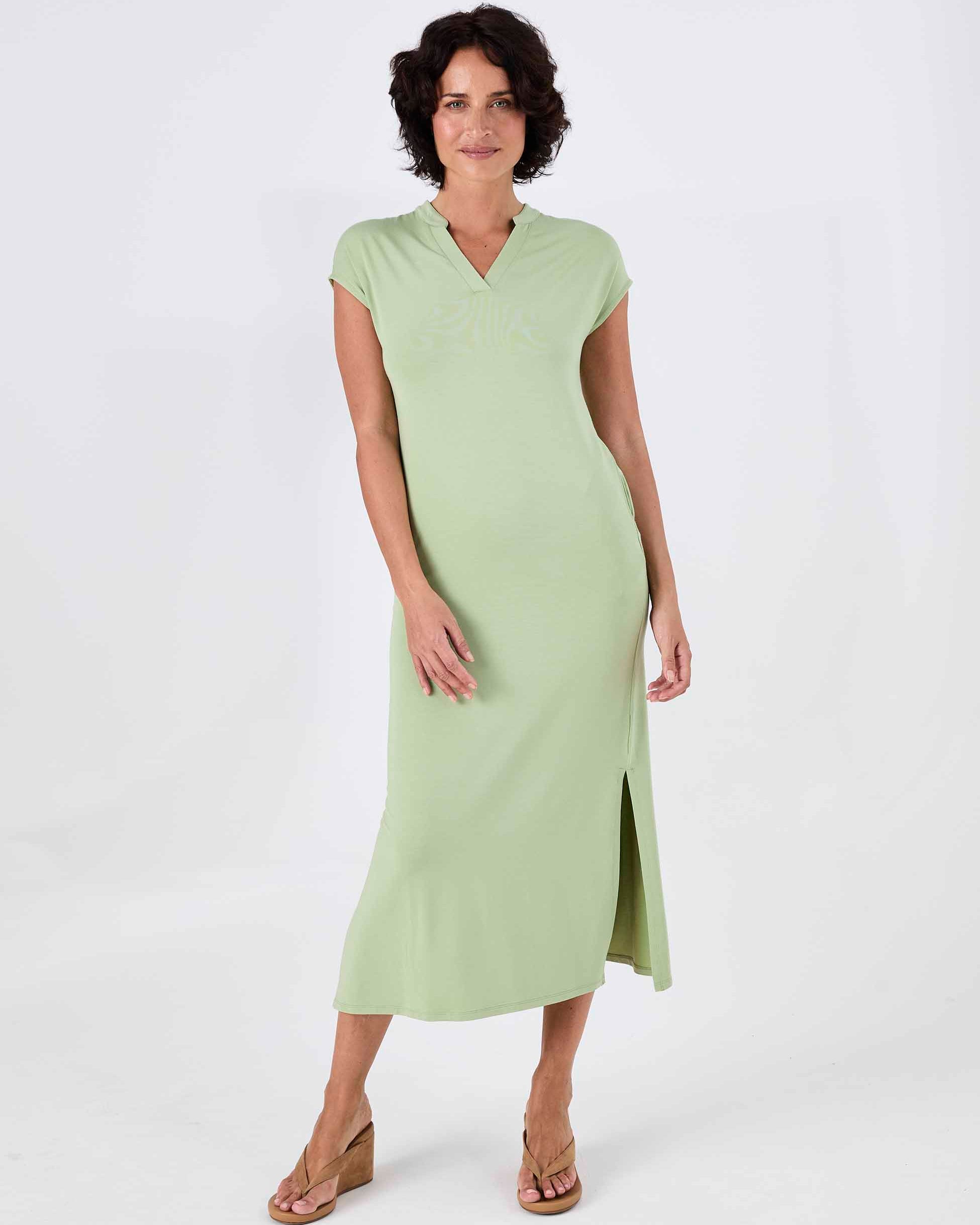 Alba Dress - Matcha Green