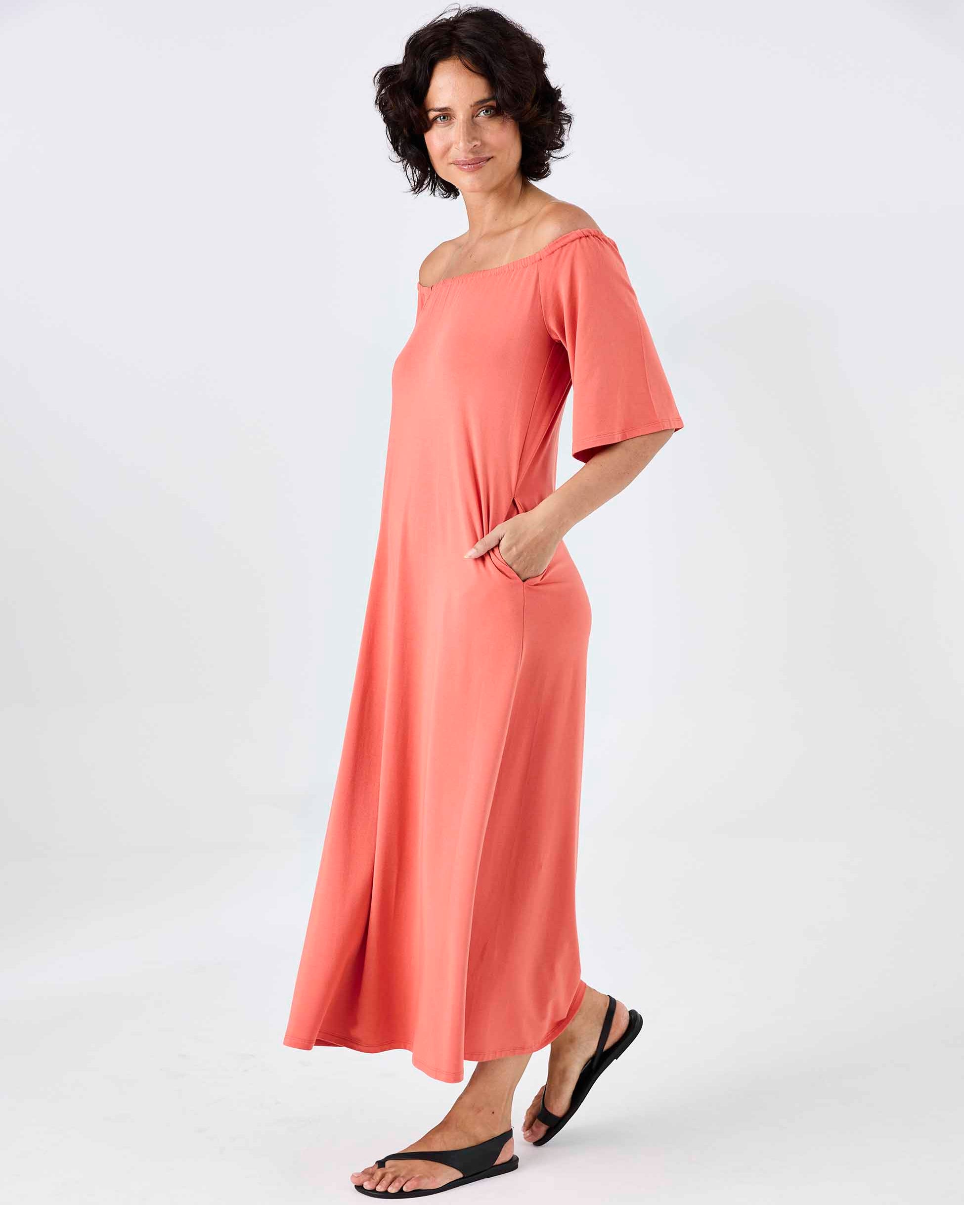 Arabella Dress - Burnt Sienna