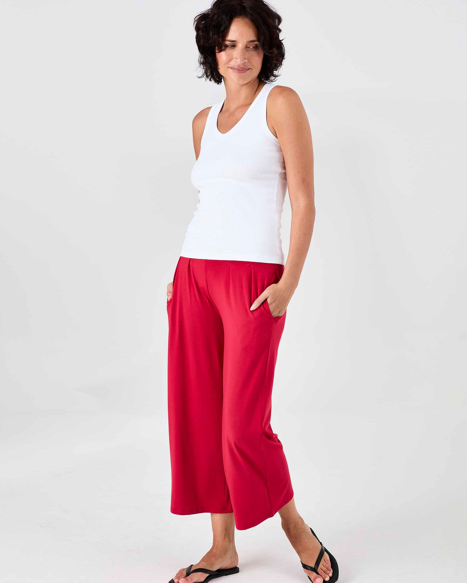Jett Culottes - Cherry