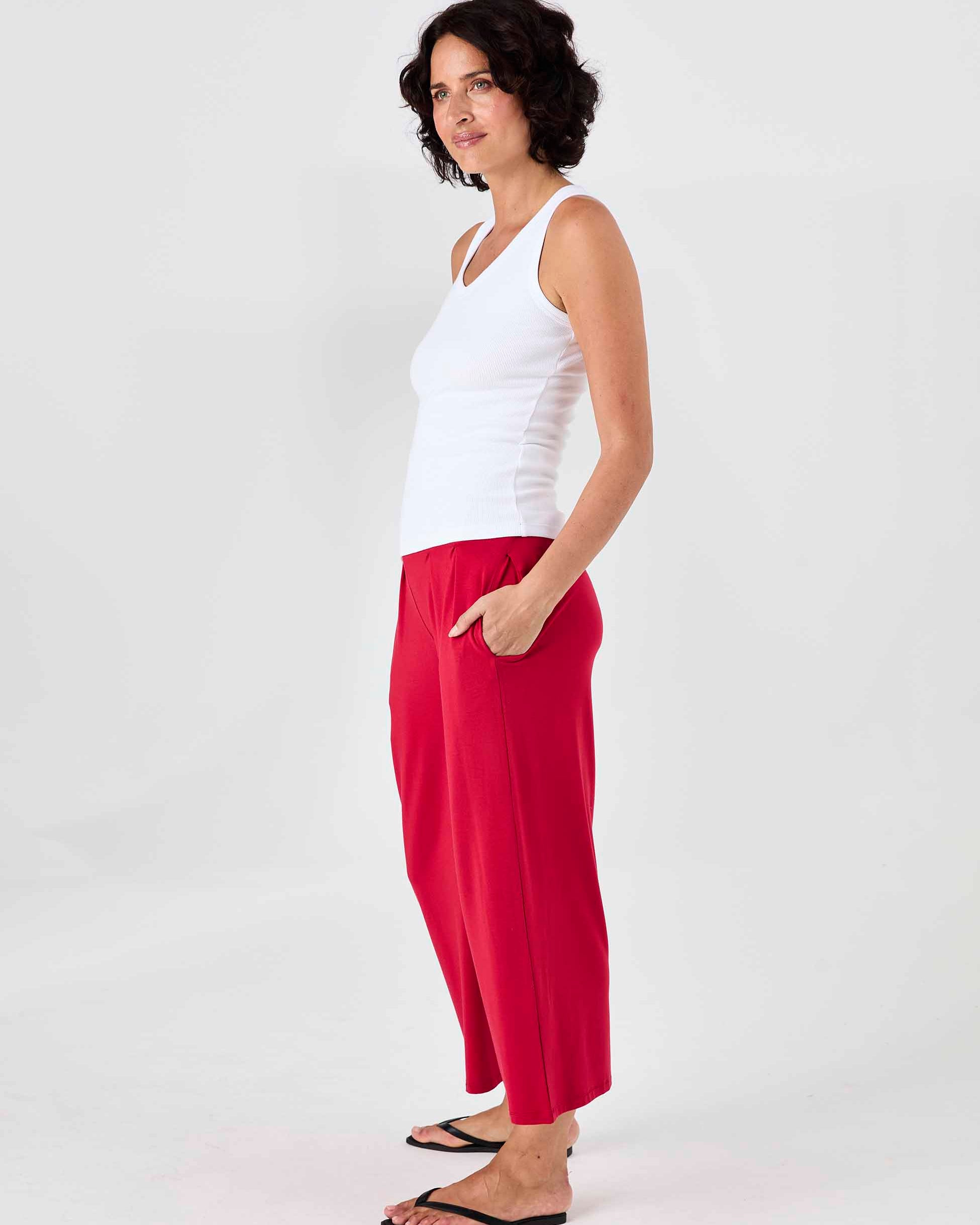 Jett Culottes - Cherry