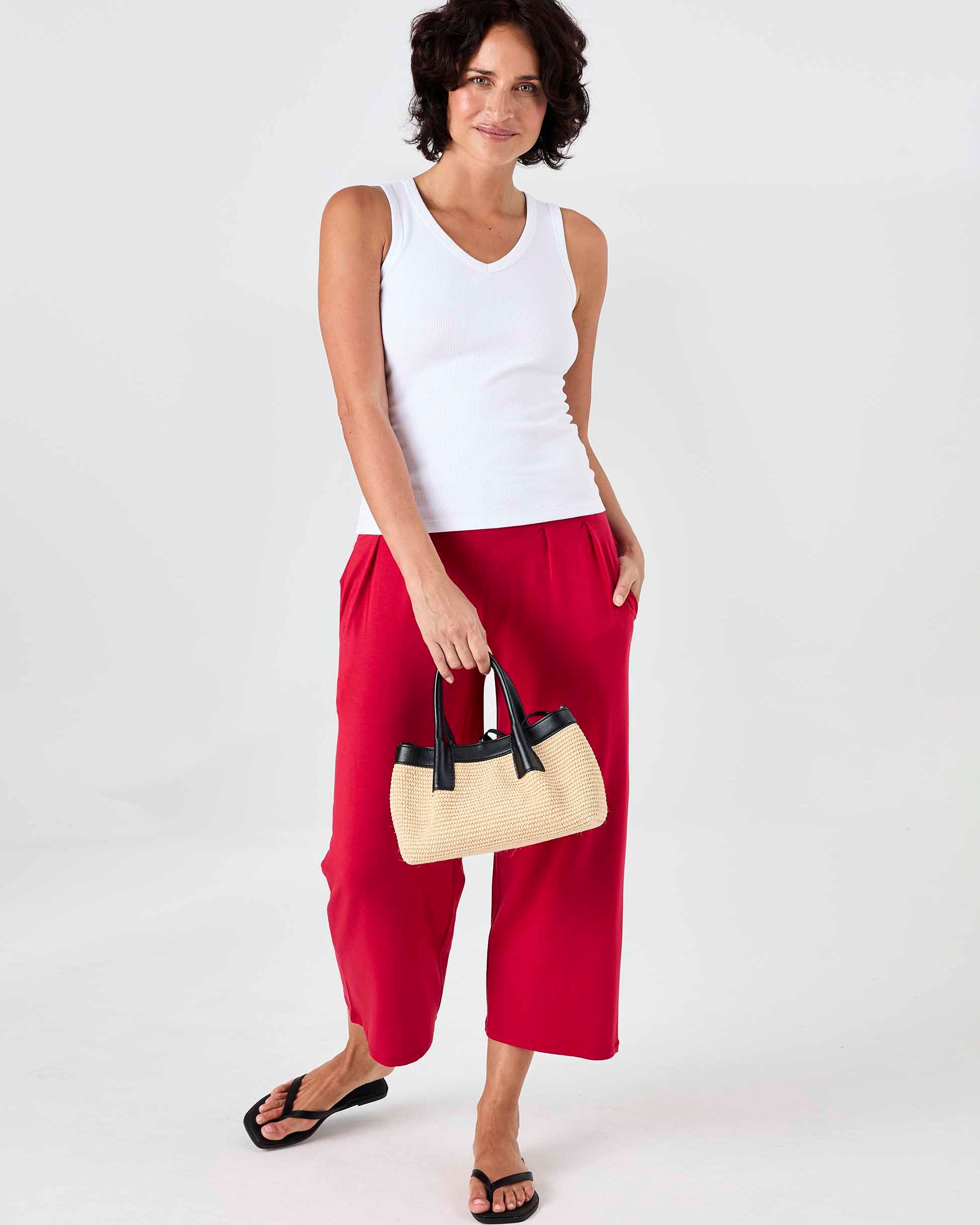 Jett Culottes - Cherry