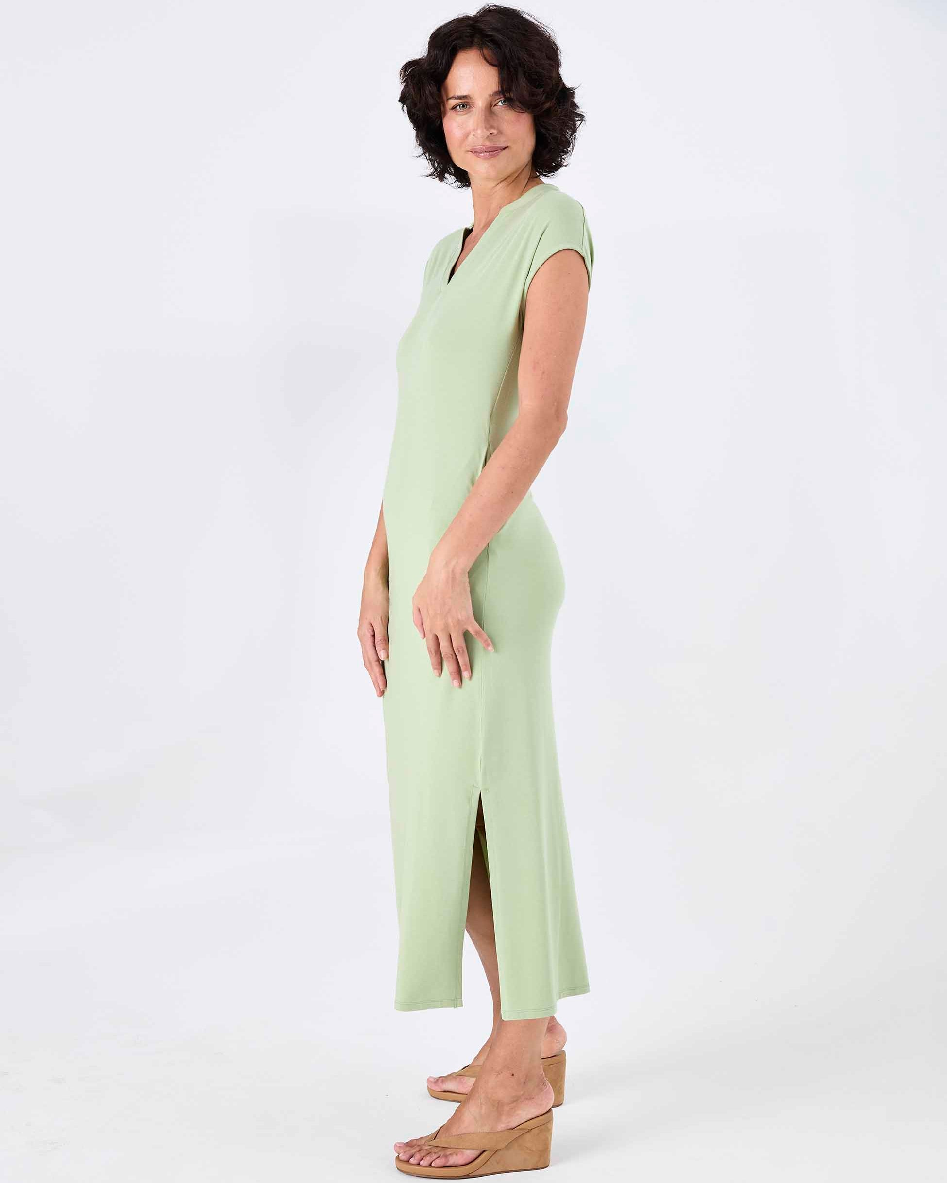 Alba Dress - Matcha Green