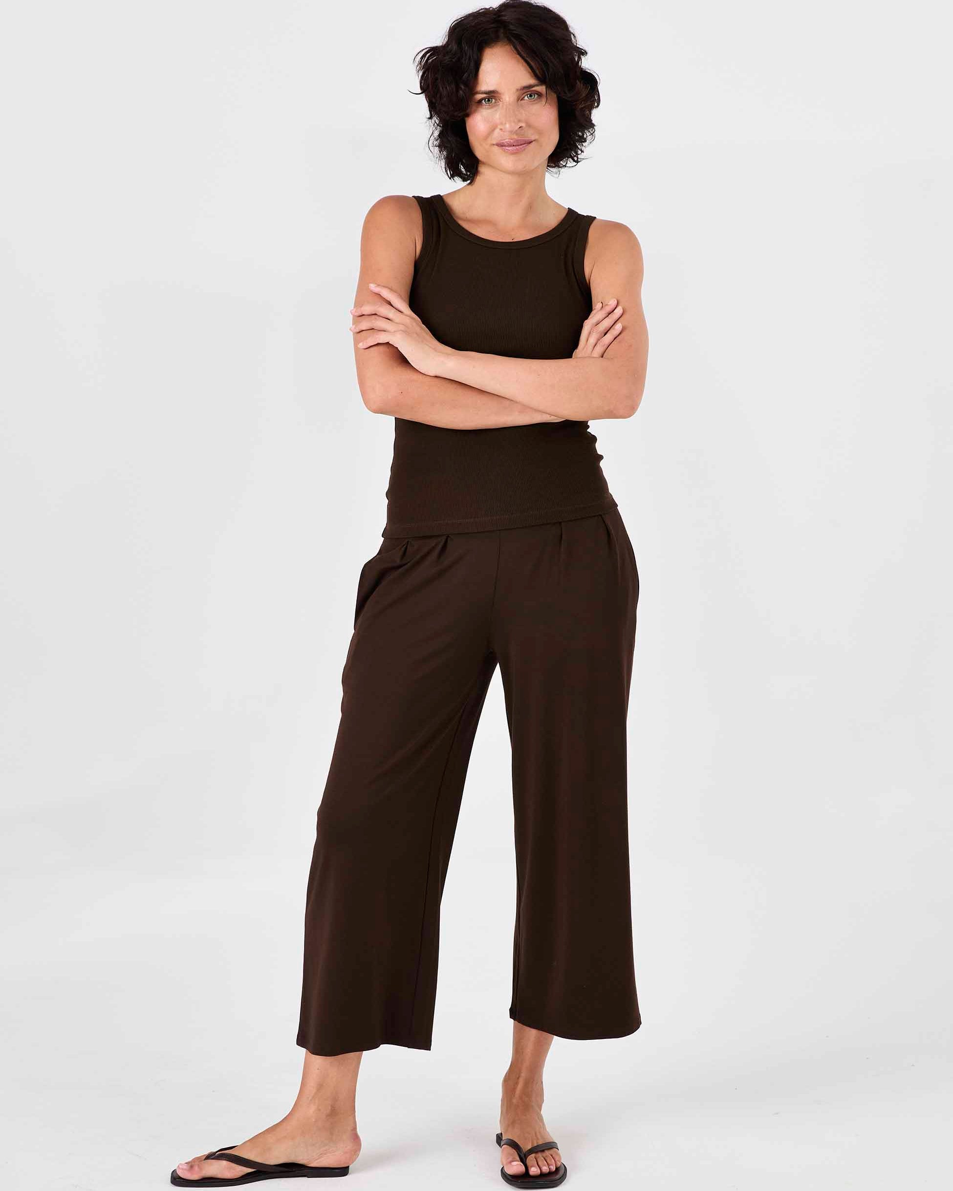Jett Culottes - Coffee Bean