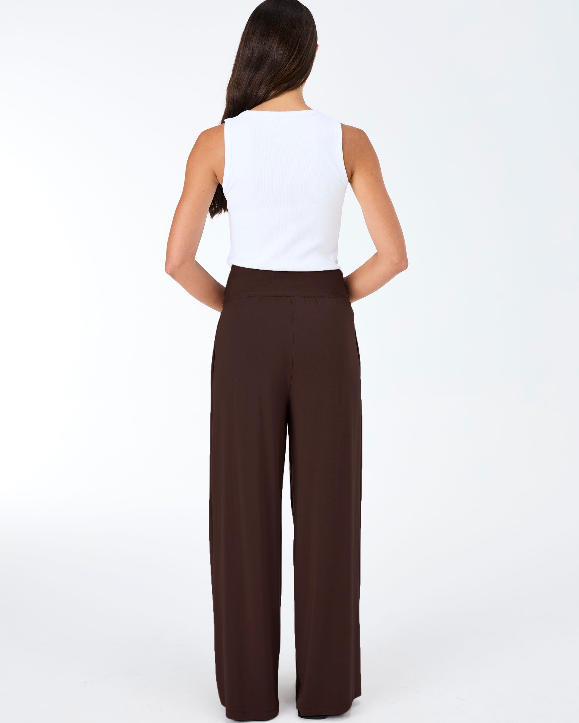 Nomad Modal Wide Leg Pant - Coffee Bean