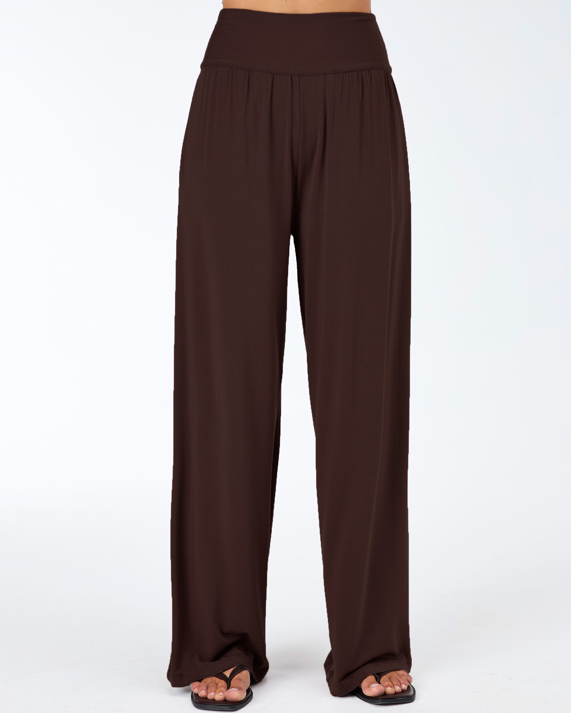 Nomad Modal Wide Leg Pant - Coffee Bean