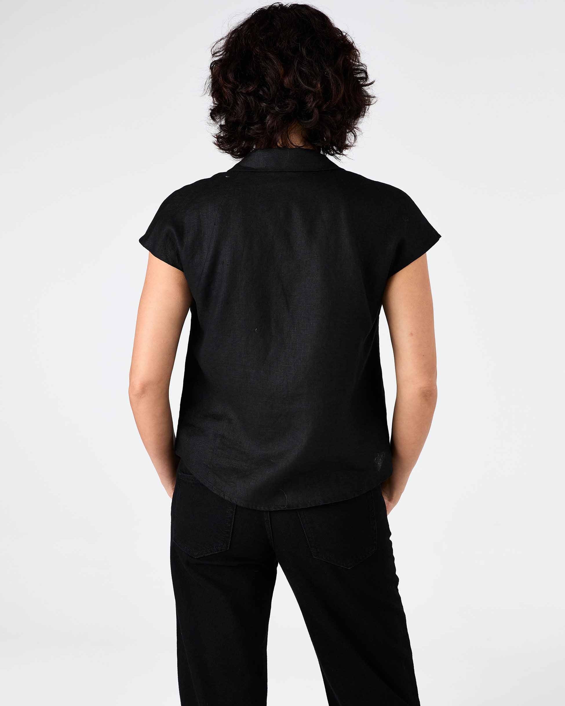 Laurel Linen Shirt - Black
