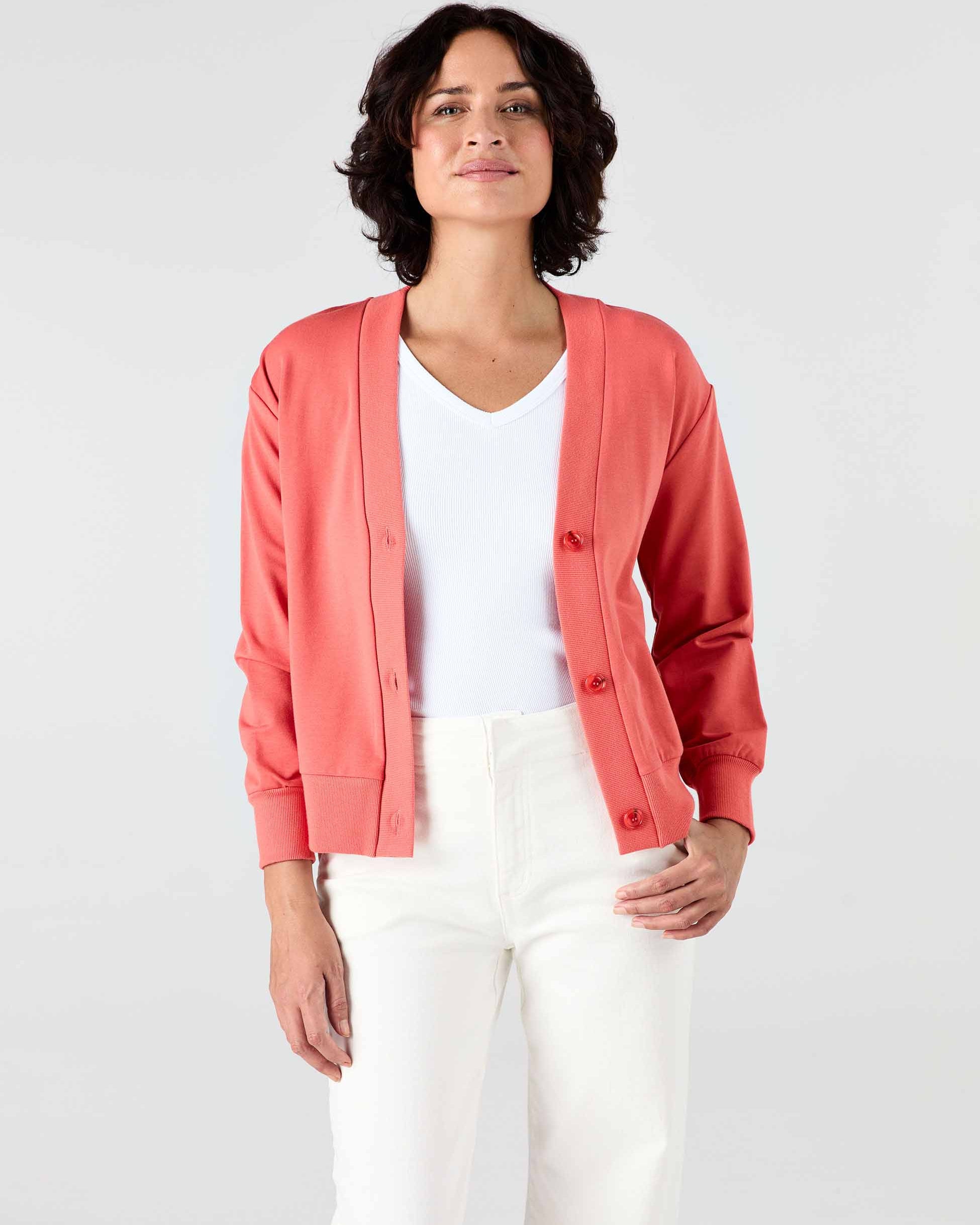 Leighton Sweat Top - Burnt Sienna