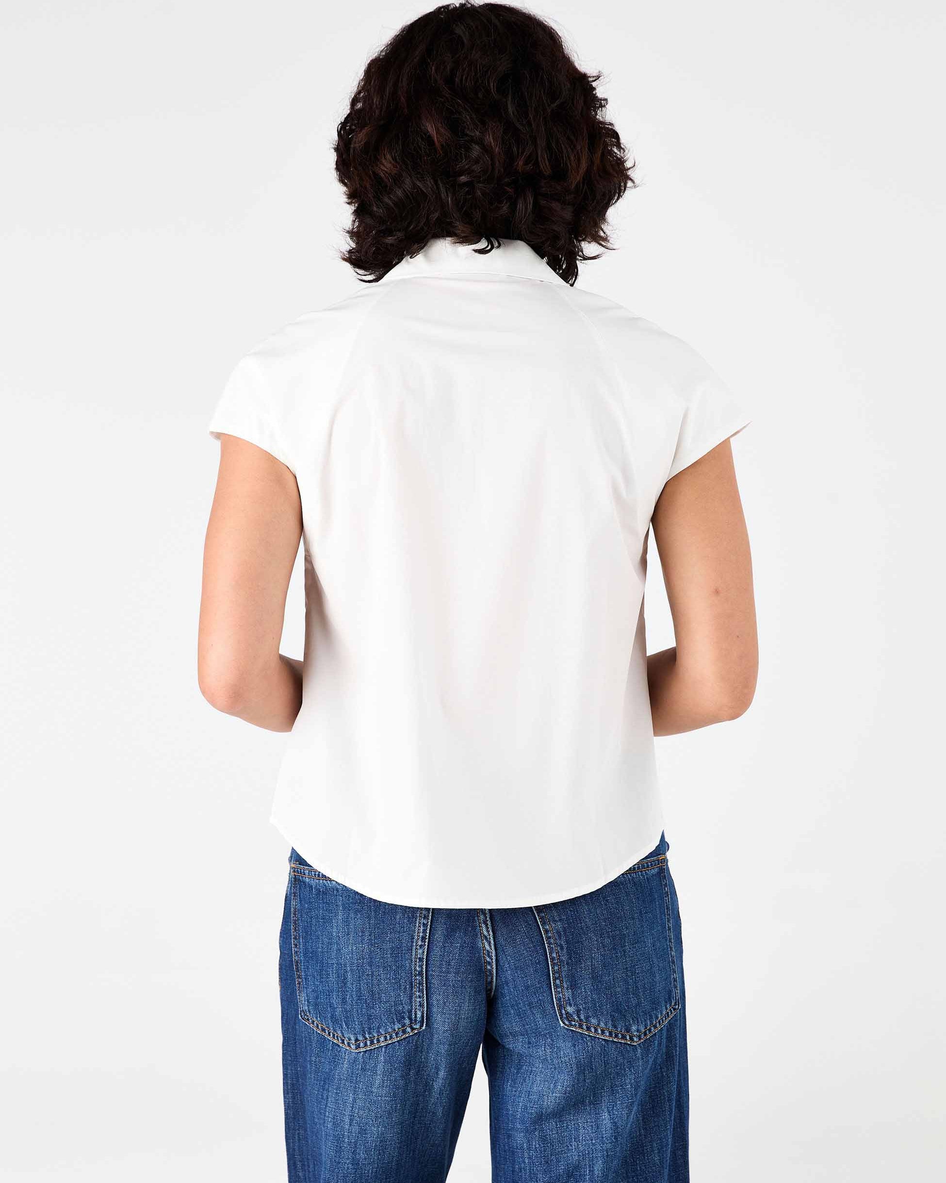 Laurel Poplin Shirt - White