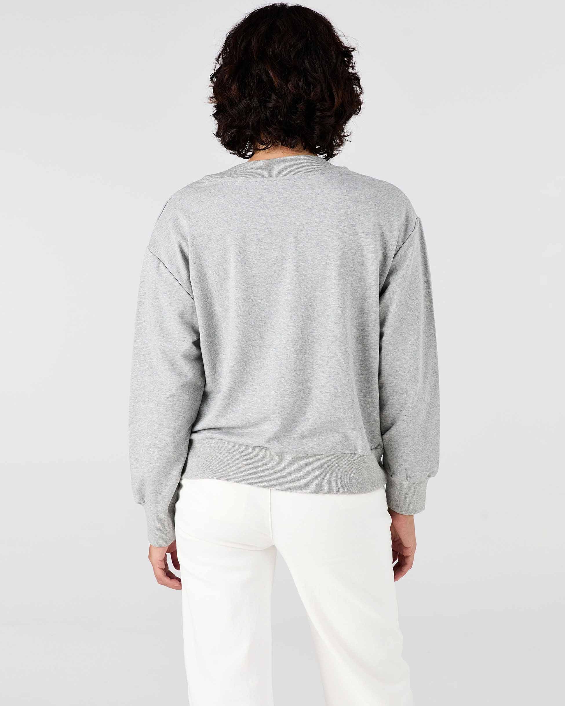 Leighton Sweat Top - Grey Marl