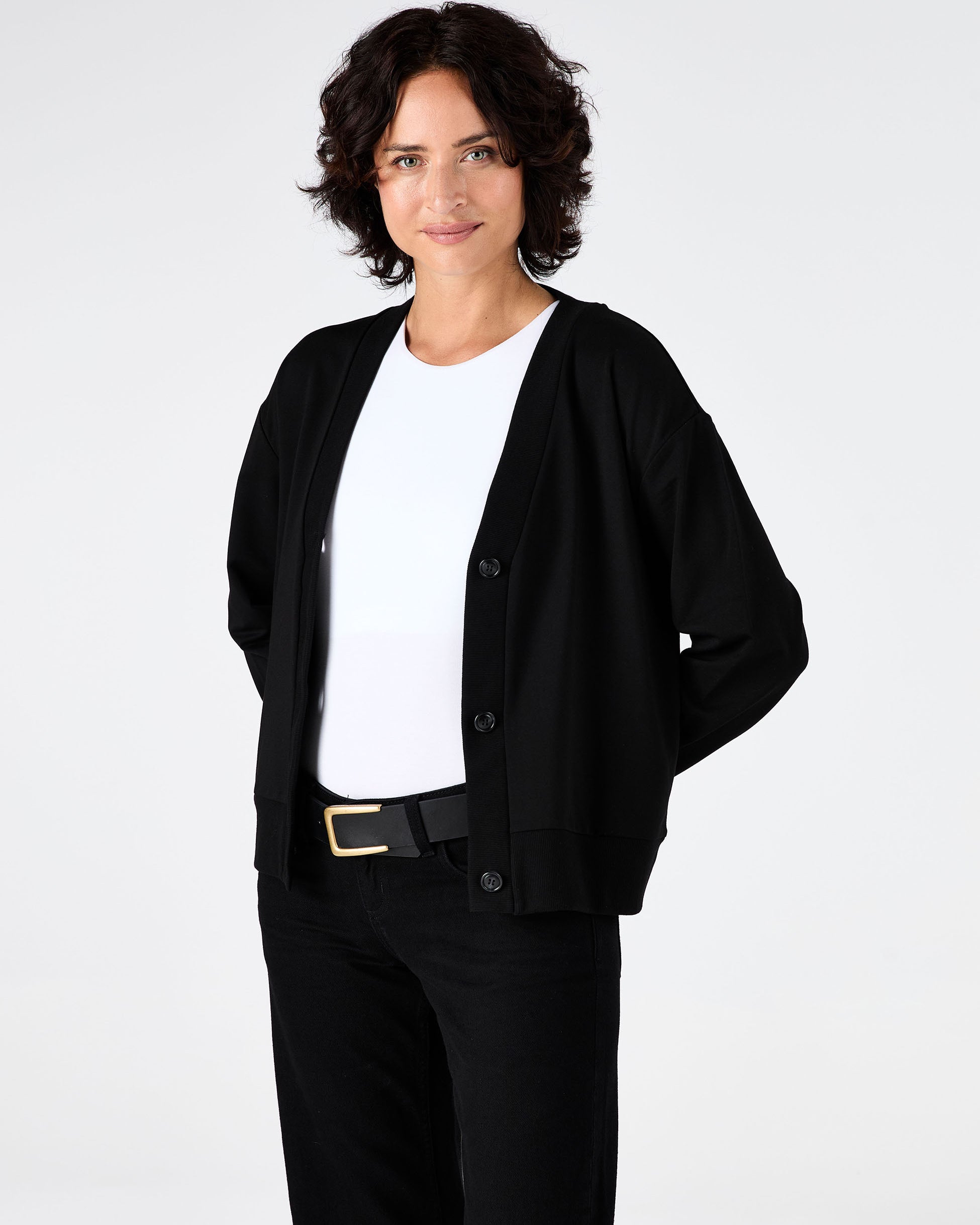 Leighton Sweat Top - Black