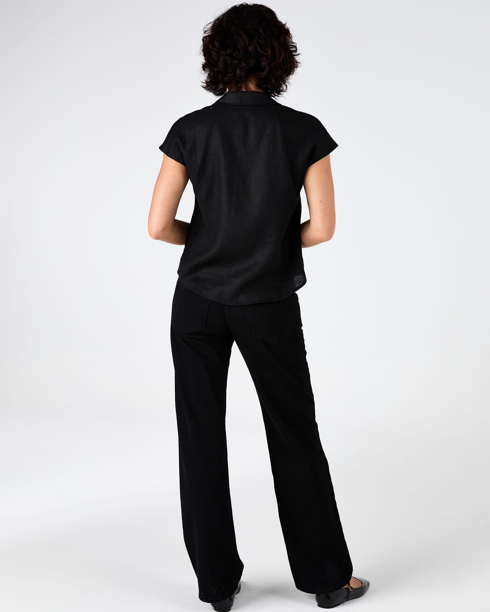 Laurel Linen Shirt - Black