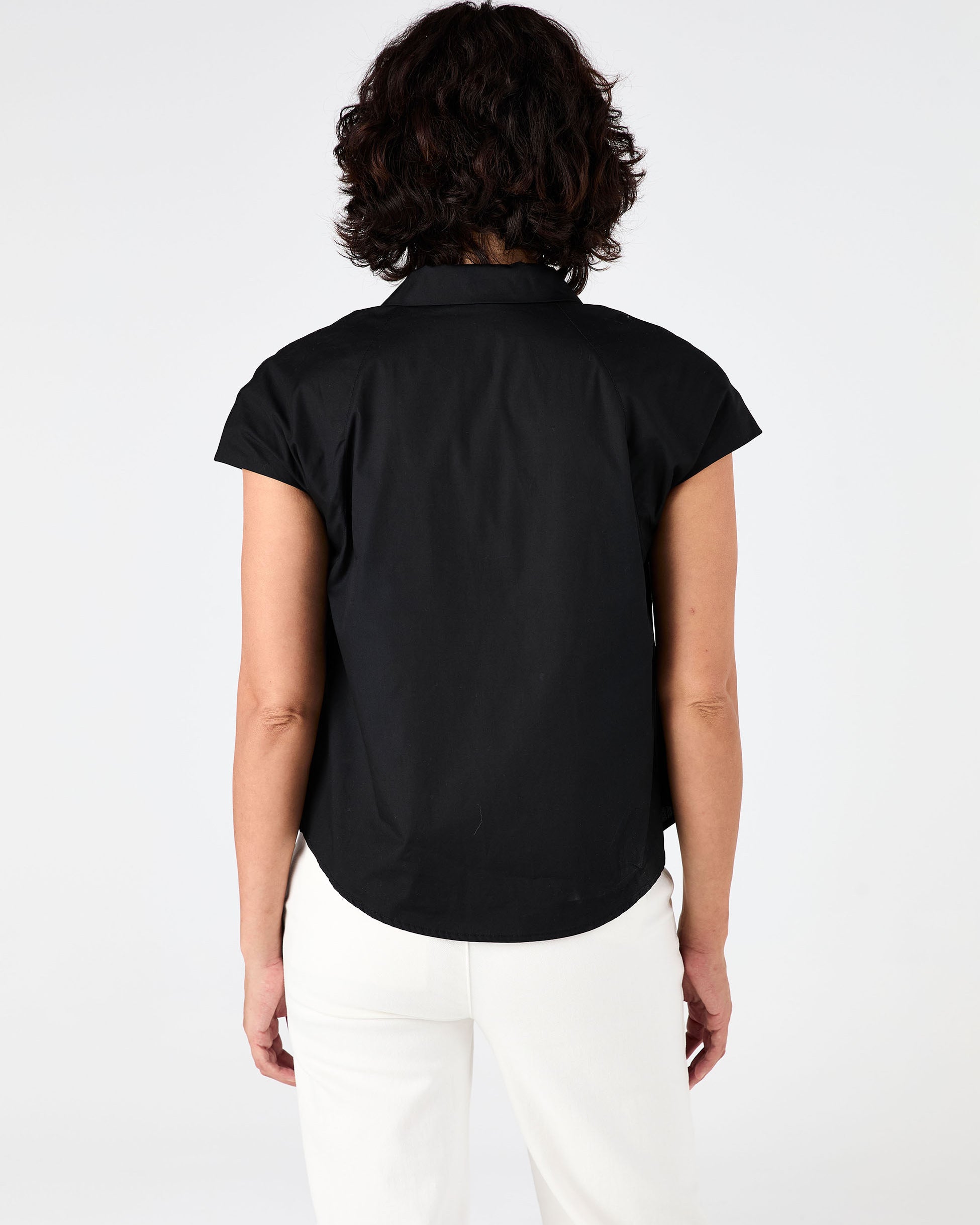 Laurel Poplin Shirt - Black